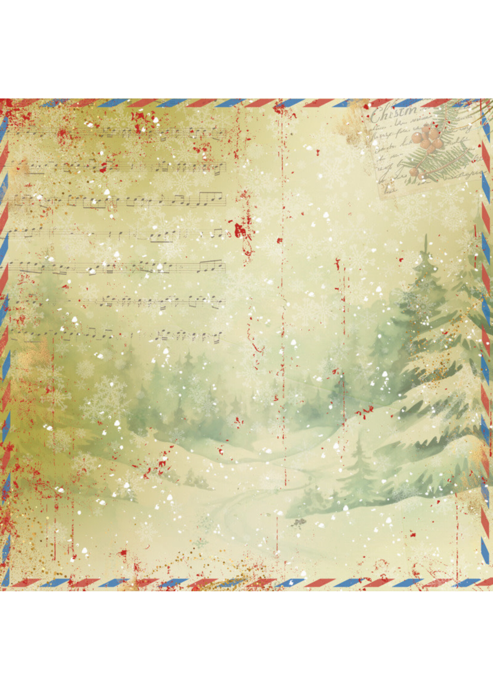 Crafter's Companion 6x6  Paper Pad, Christmas by Candlelight