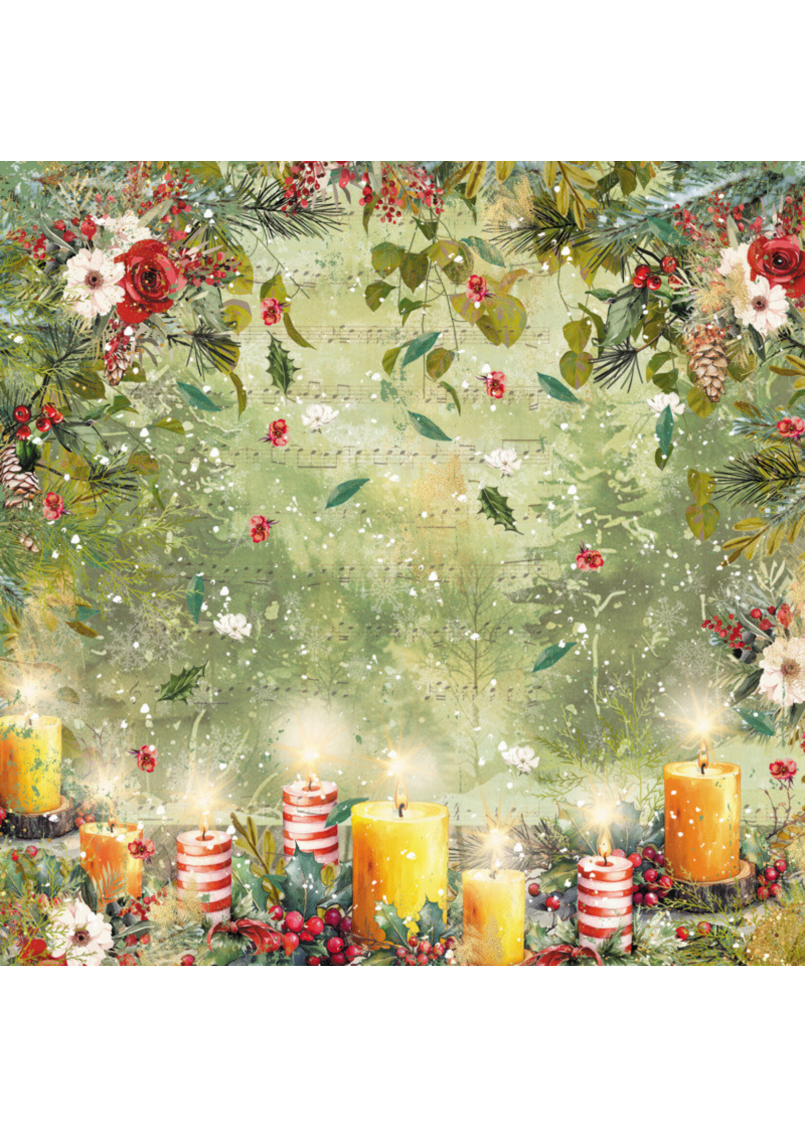 Crafter's Companion 6x6  Paper Pad, Christmas by Candlelight