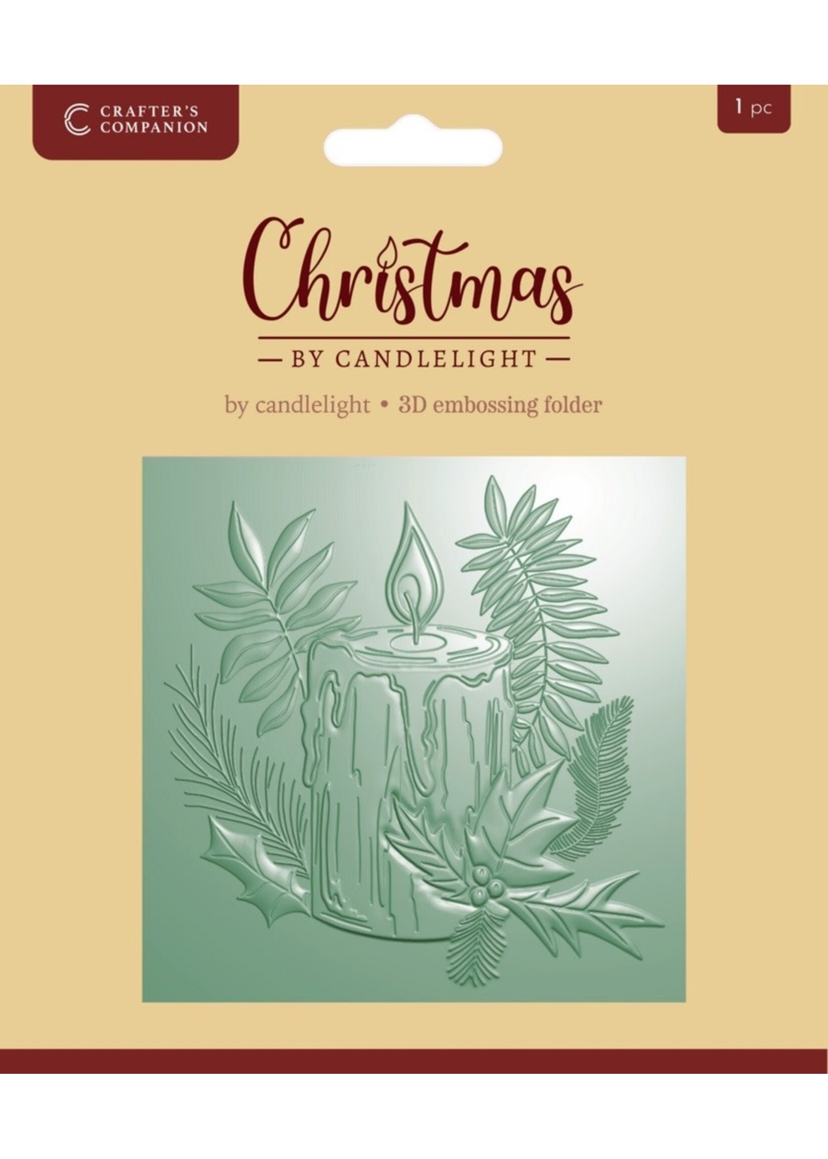 Crafter's Companion 3D Embossing Folder, By Candlelight