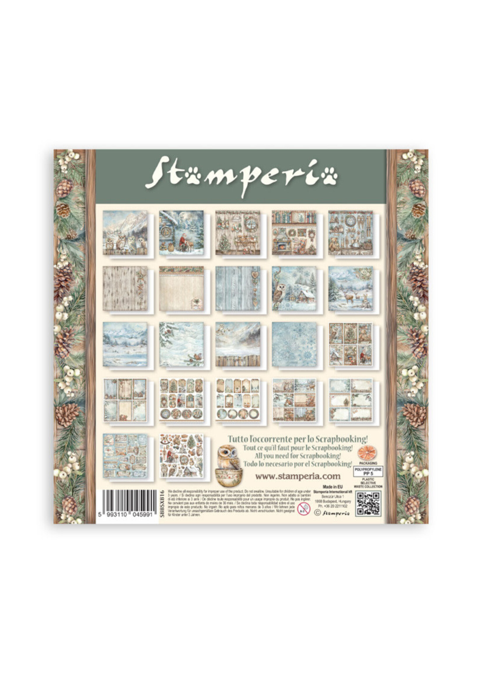 Stamperia 8x8 Maxi Paper Pad, The Owl's House