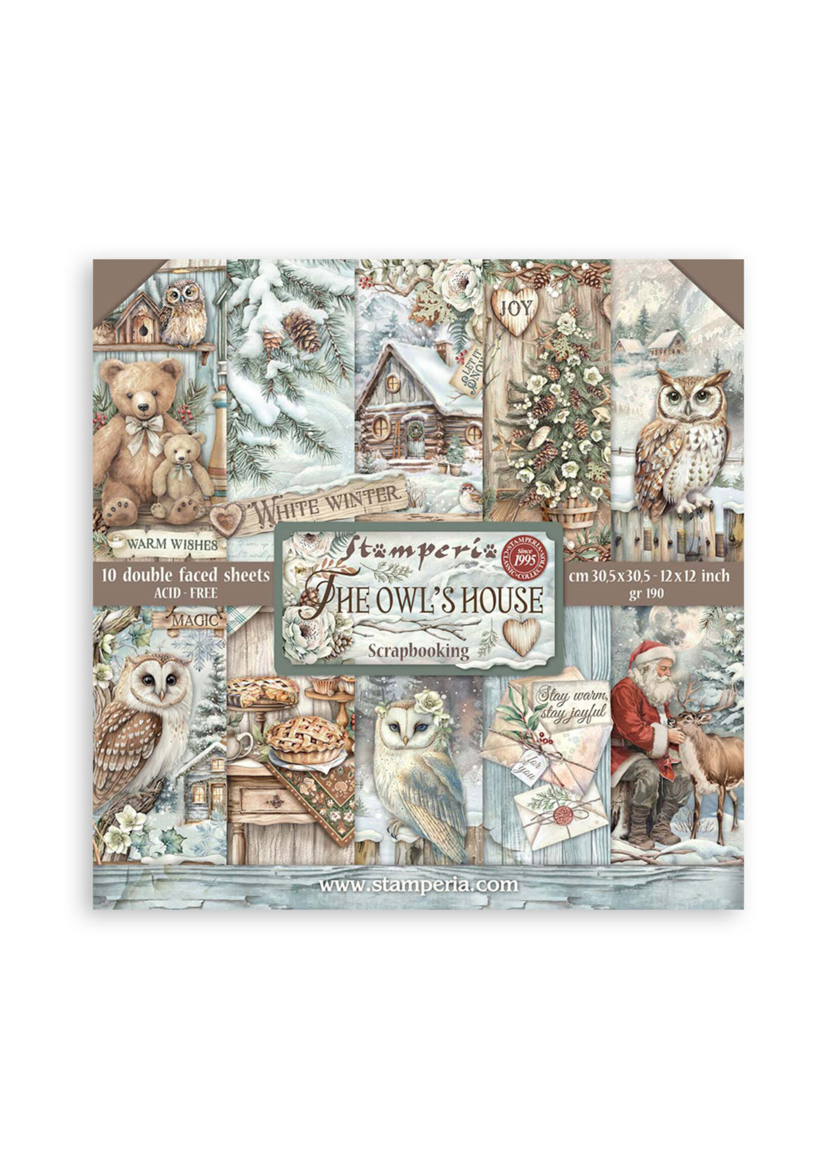 Stamperia 12x12 Paper Pack, The Owl's House