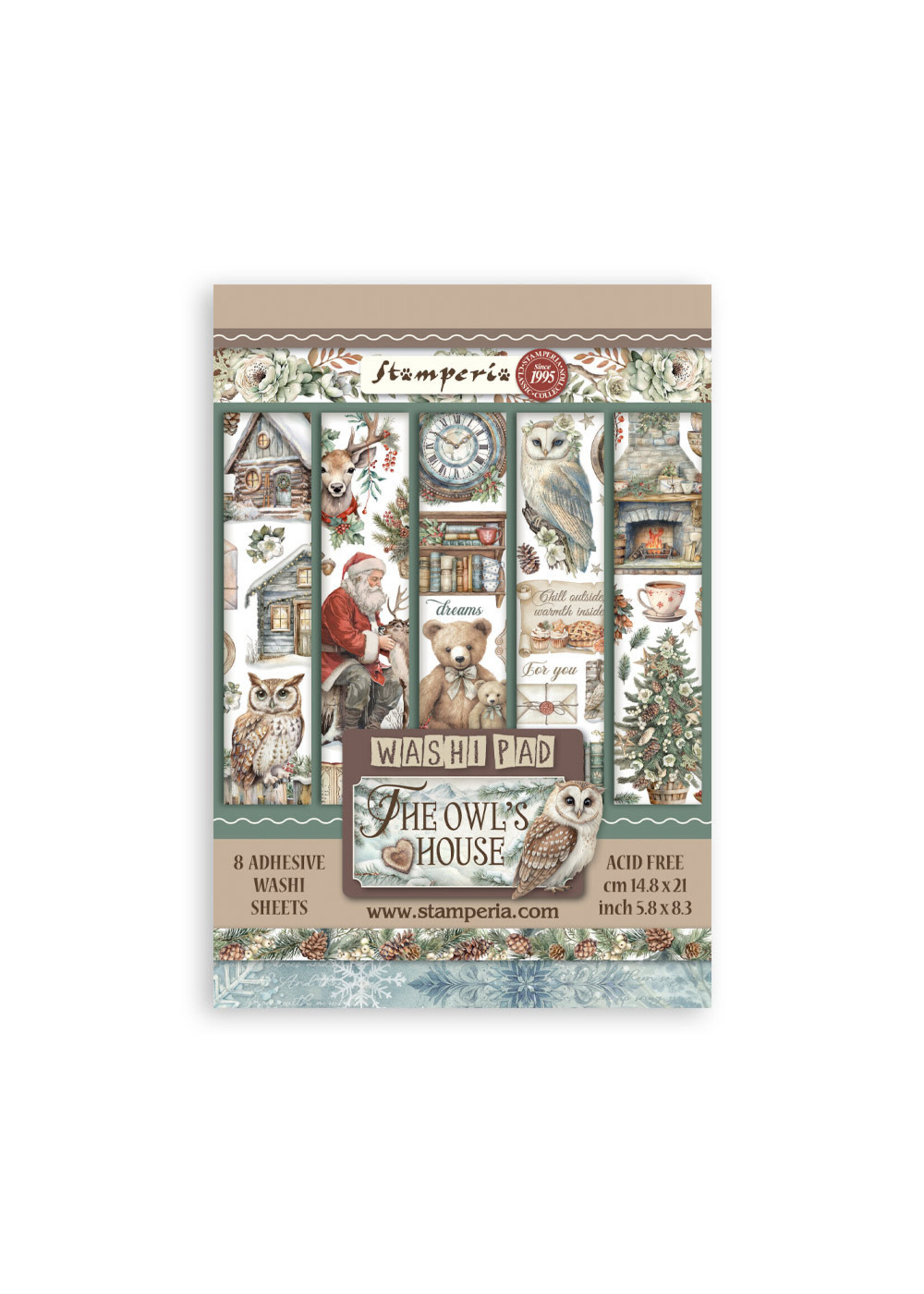 Stamperia A5 Washi Pad, The Owl's House