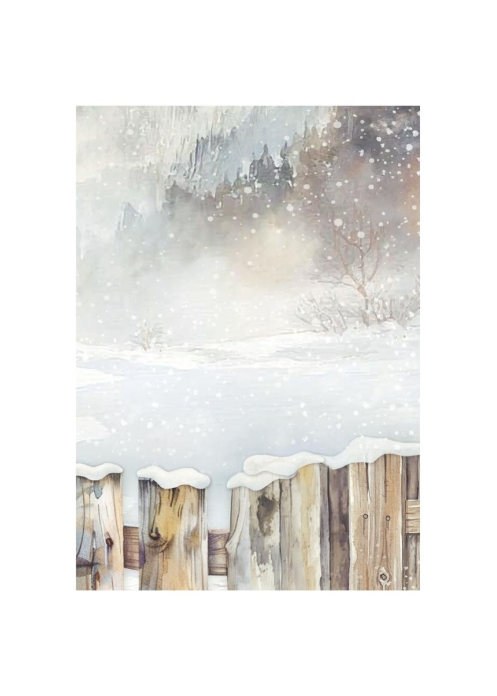 Stamperia Rice Paper Backgrounds, The Owl's House