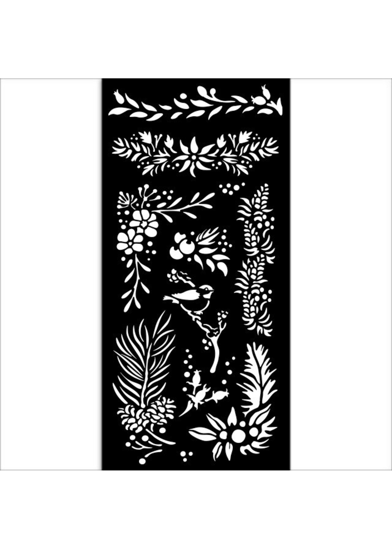 Stamperia Stamperia Media Stencil, The Owl's House - Branches