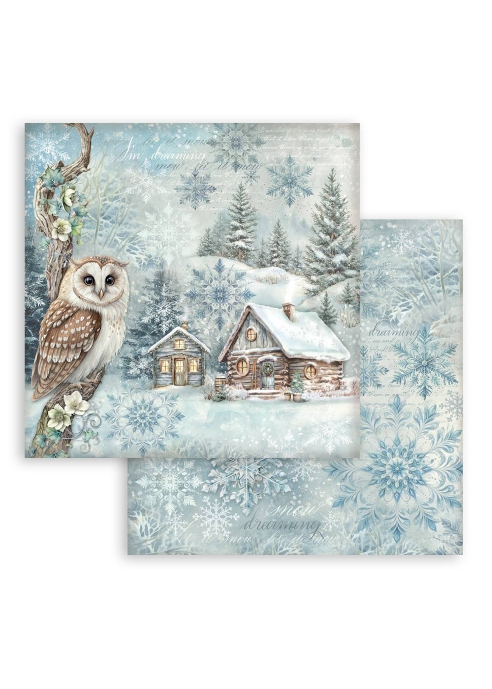 Stamperia 12x12 The Owl's House, The Cottage