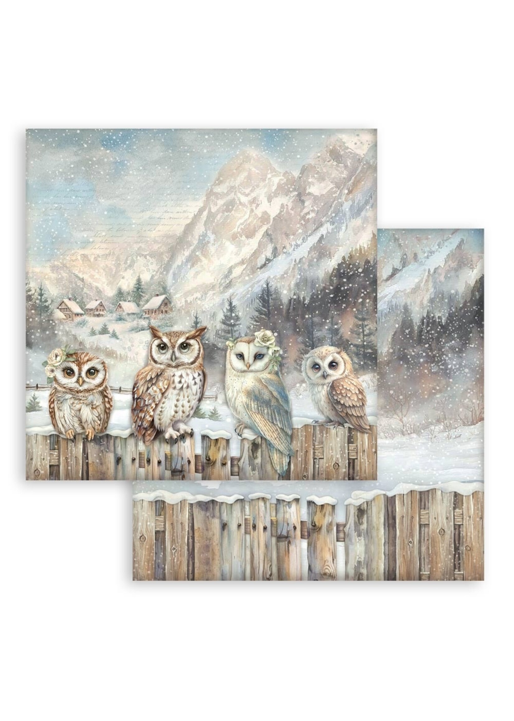 Stamperia 12x12 The Owl's House, Owls