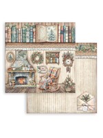 Stamperia 12x12 The Owl's House, Fireplace