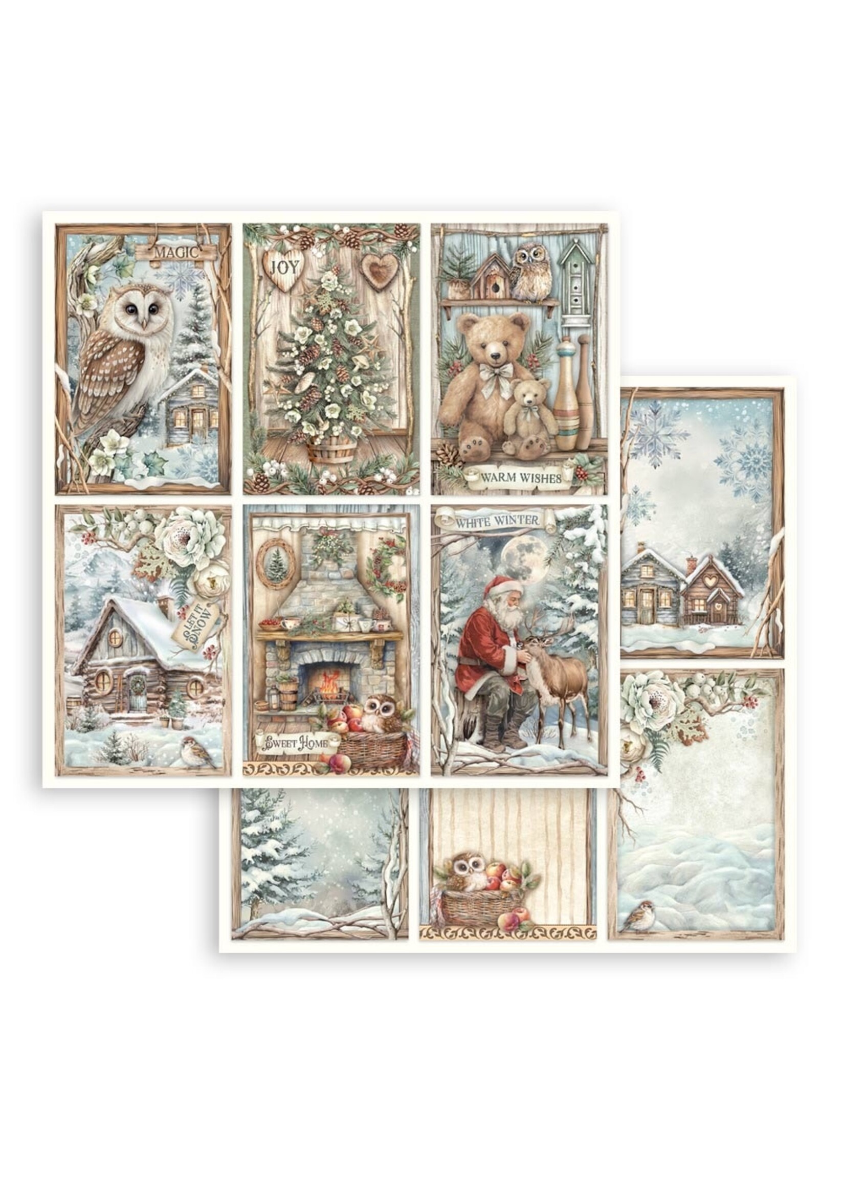 Stamperia 12x12  The Owl's House, 6 Cards