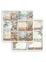 Stamperia 12x12 The Owl's House, 6 Postcards