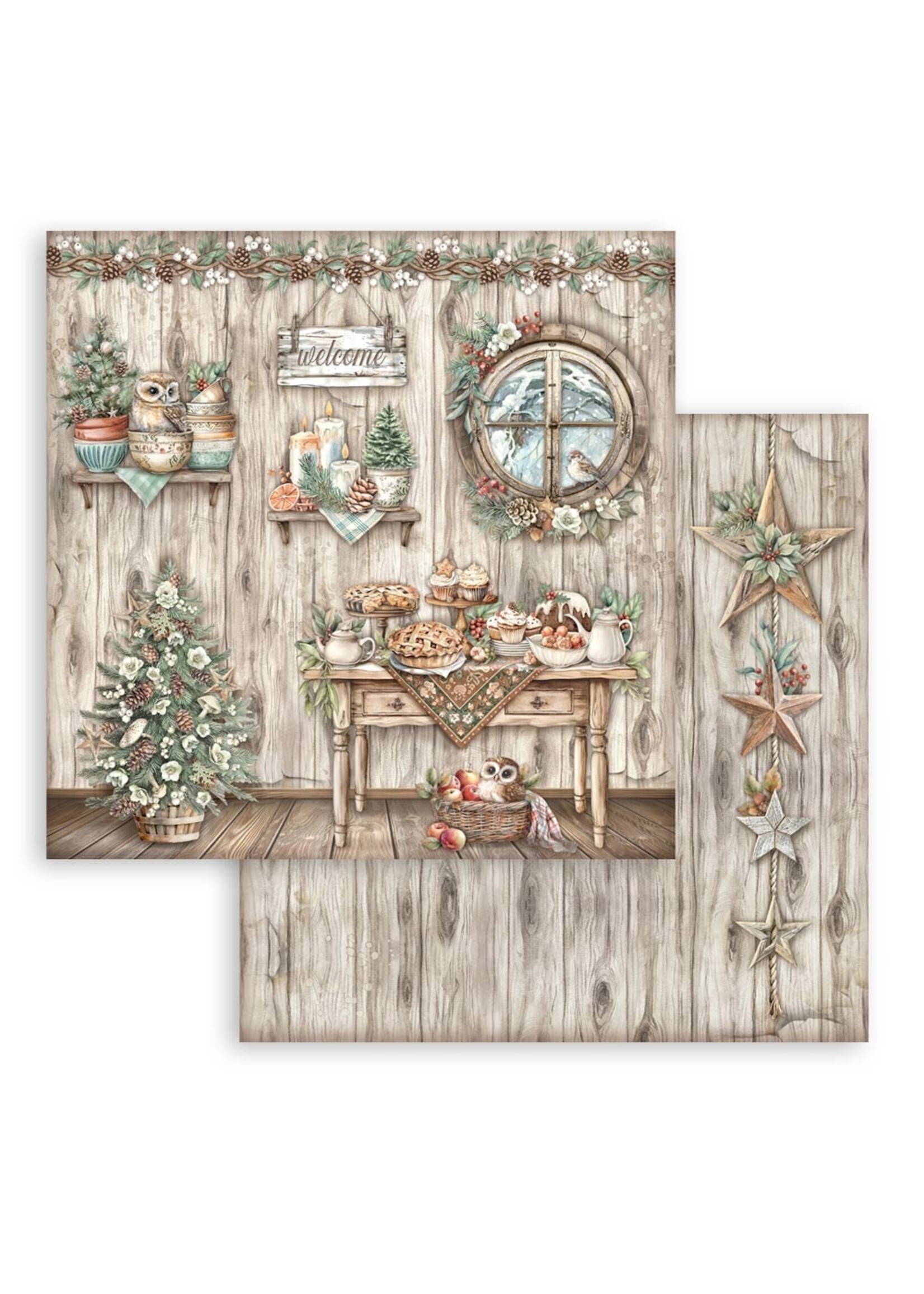 Stamperia 12x12 The Owl's House, Table