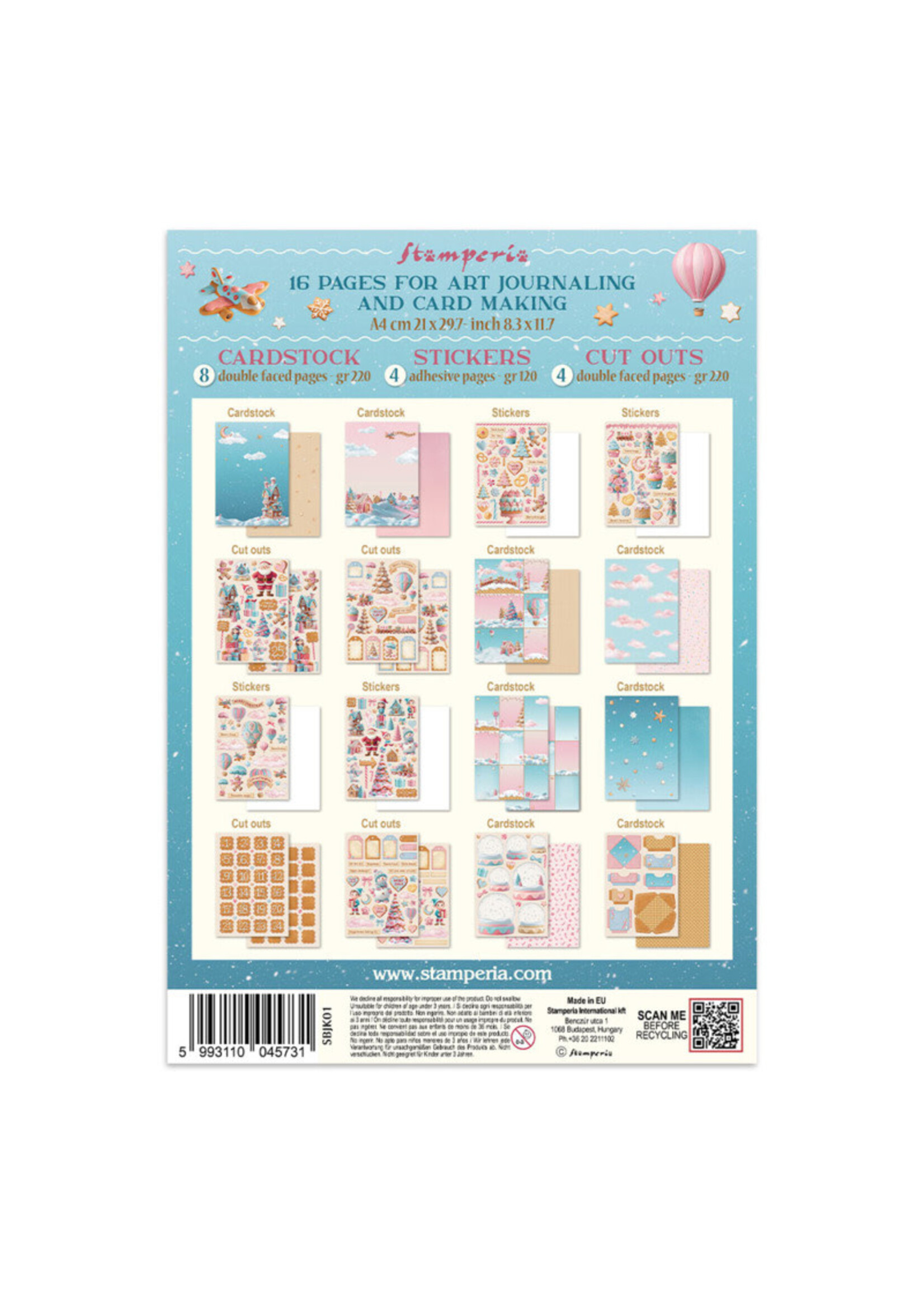 Stamperia Stamperia Junk Journal, Candy Christmas