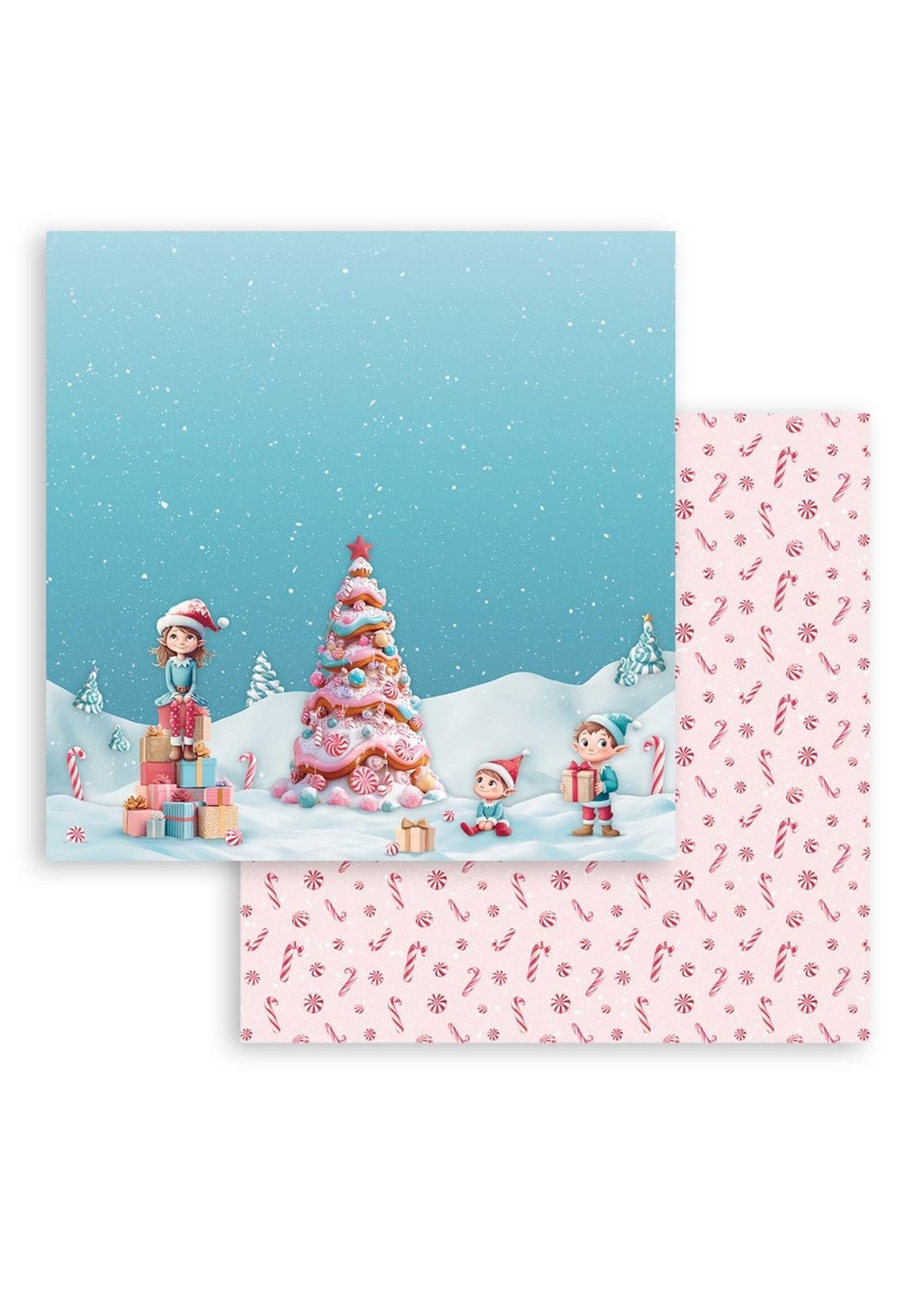 Stamperia 12x12 Candy Christmas, Tree
