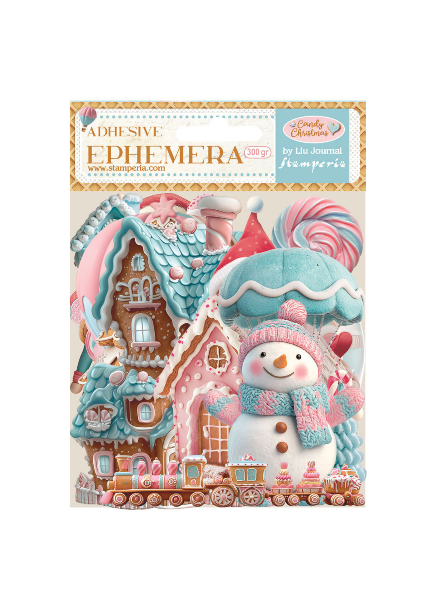 Stamperia Adhesive Ephemera, Candy Christmas