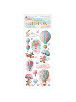 Stamperia Rub On, Candy Christmas - Air Balloons