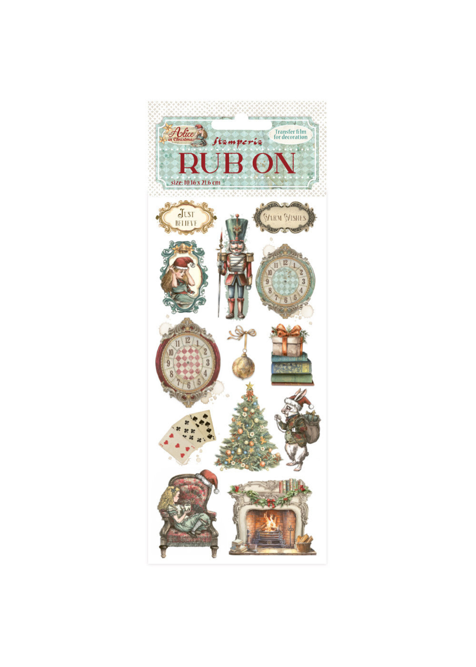 Stamperia Rub On, Alice in Christmas - Soldiers