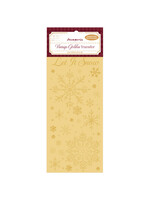 Stamperia Rub On, Vintage Golden Transfer - Let It Snow