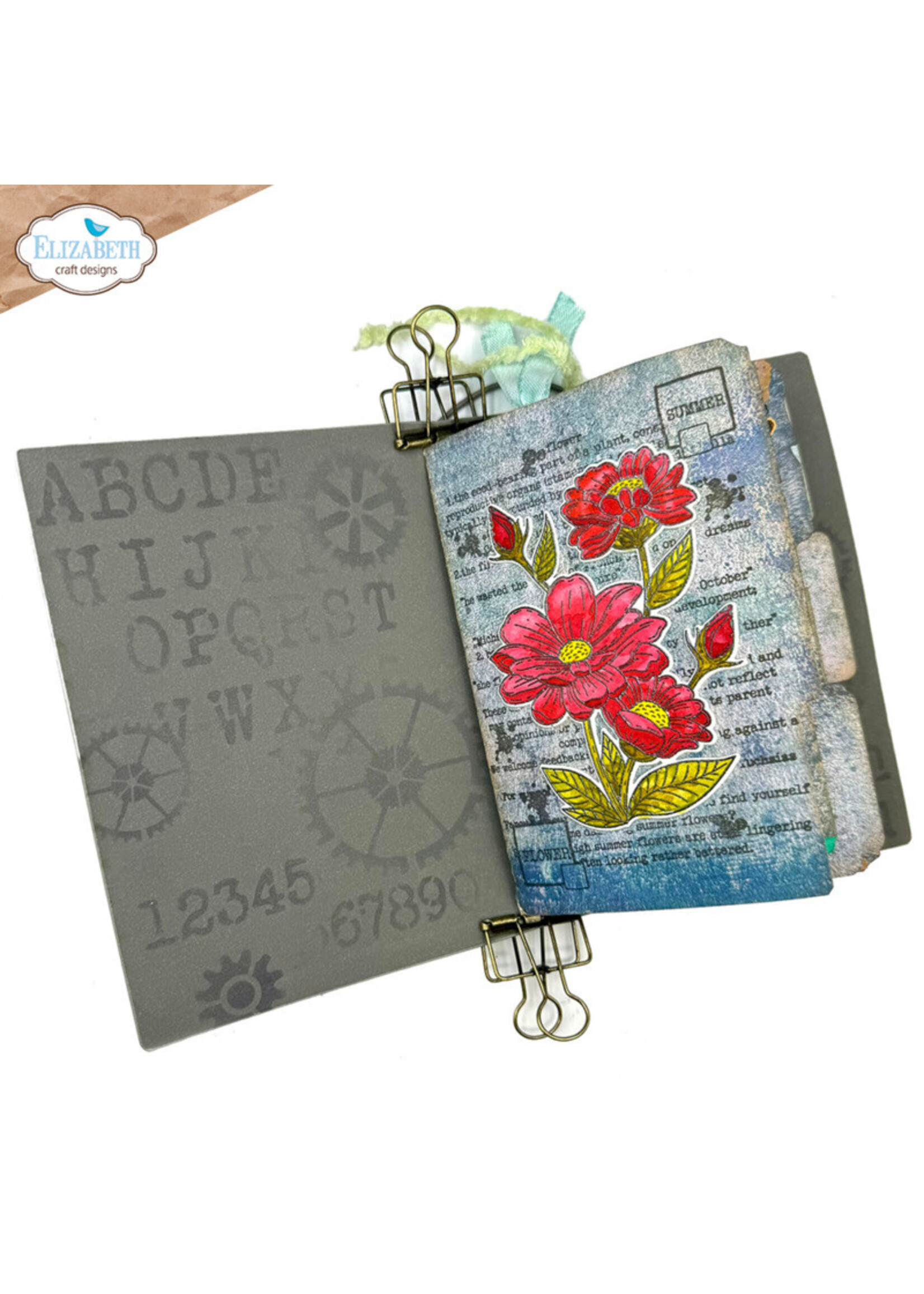Elizabeth Craft Design Stamp and Die Set, Summer Flower