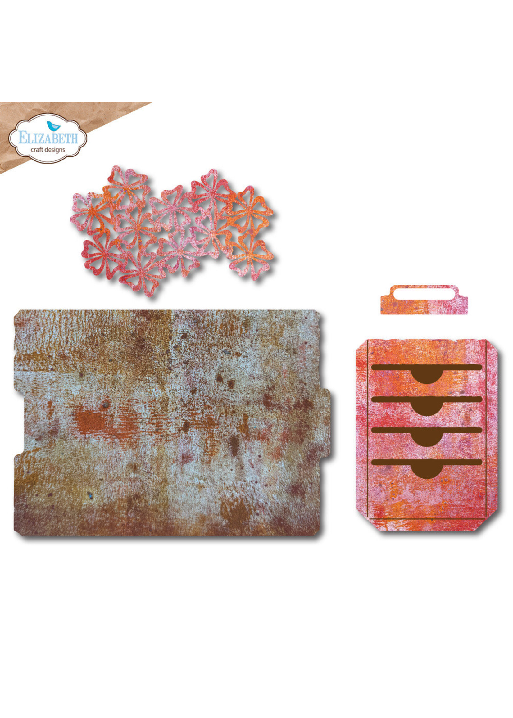 Elizabeth Craft Design Die, Floral Slots File Folder