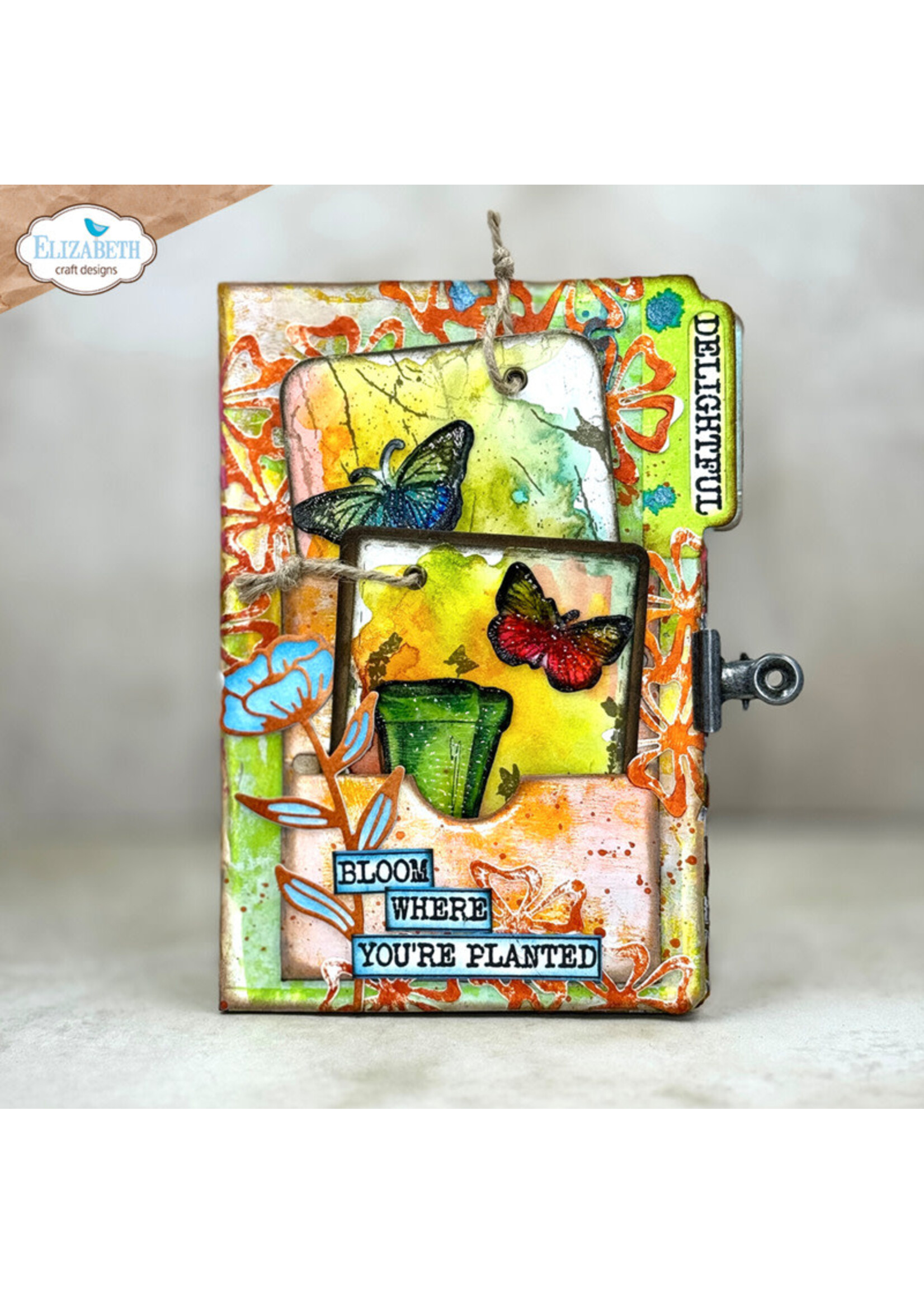 Elizabeth Craft Design Die, Floral Slots File Folder