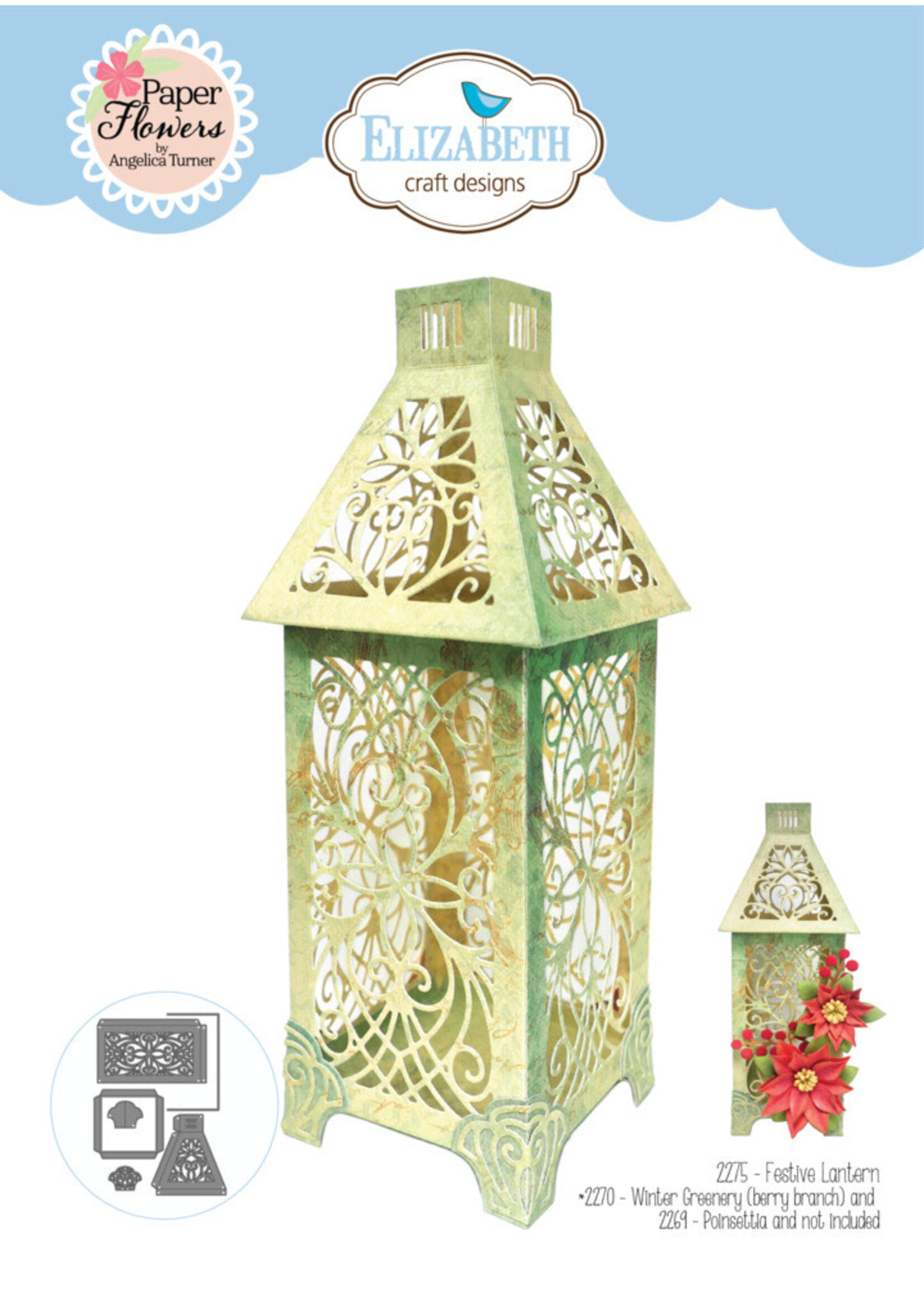 Elizabeth Craft Design ECD Die, Festive Lantern