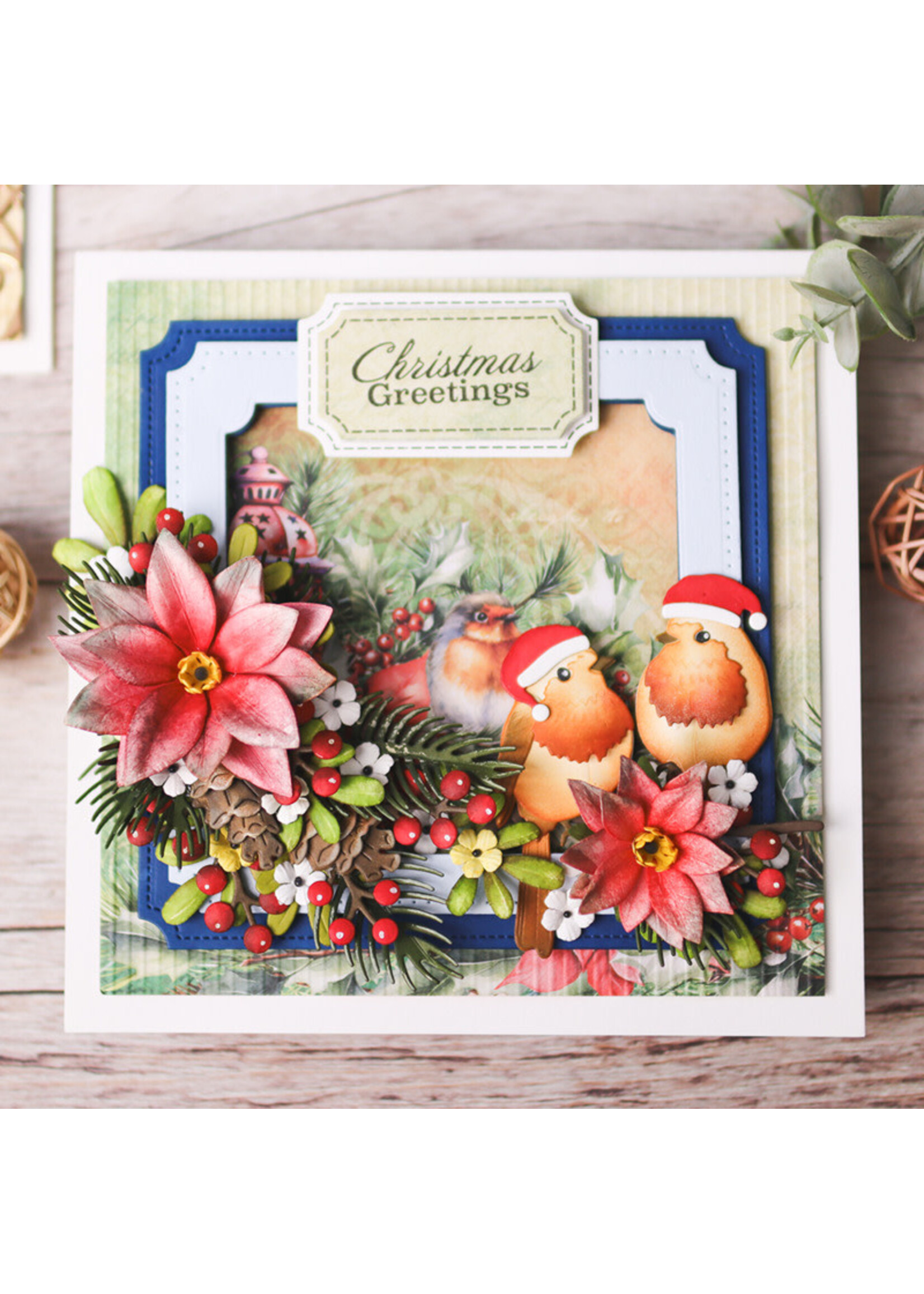 Elizabeth Craft Design ECD Die, Festive Robin