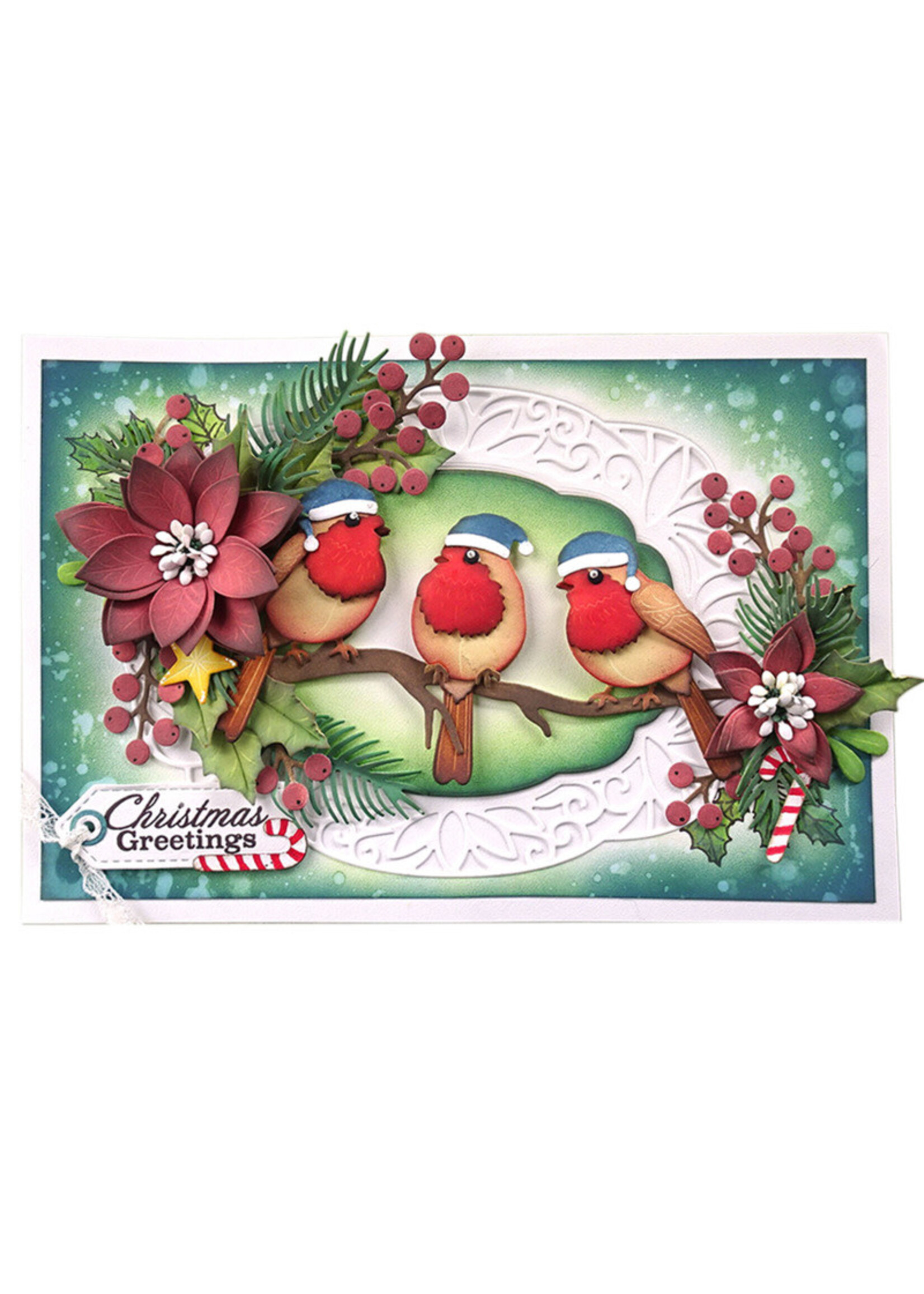 Elizabeth Craft Design Die, Festive Robin