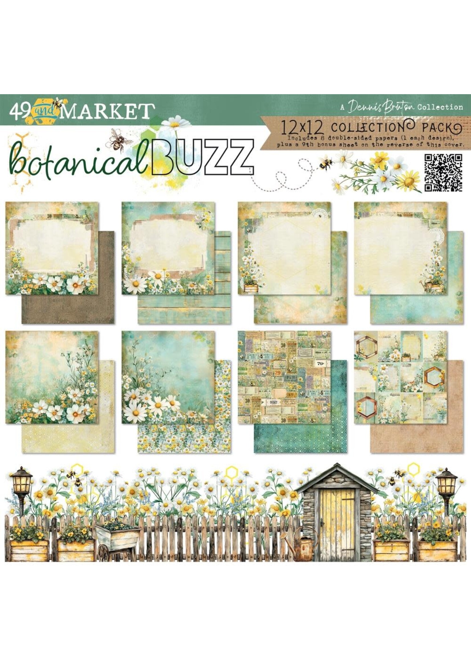 49 & Market 49 & Market 12x12 Collection Pack, Botanical Buzz