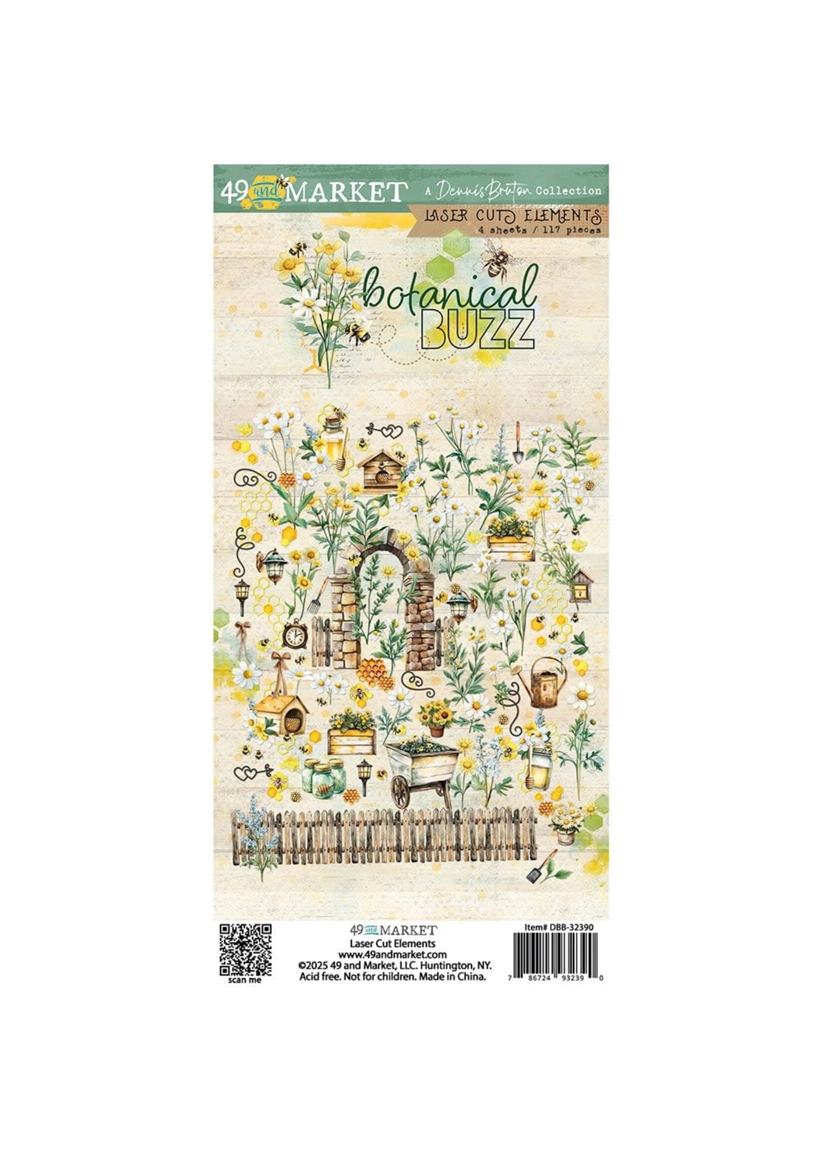 49 & Market 49 & Market Laser Cut Out Elements, Botanical Buzz