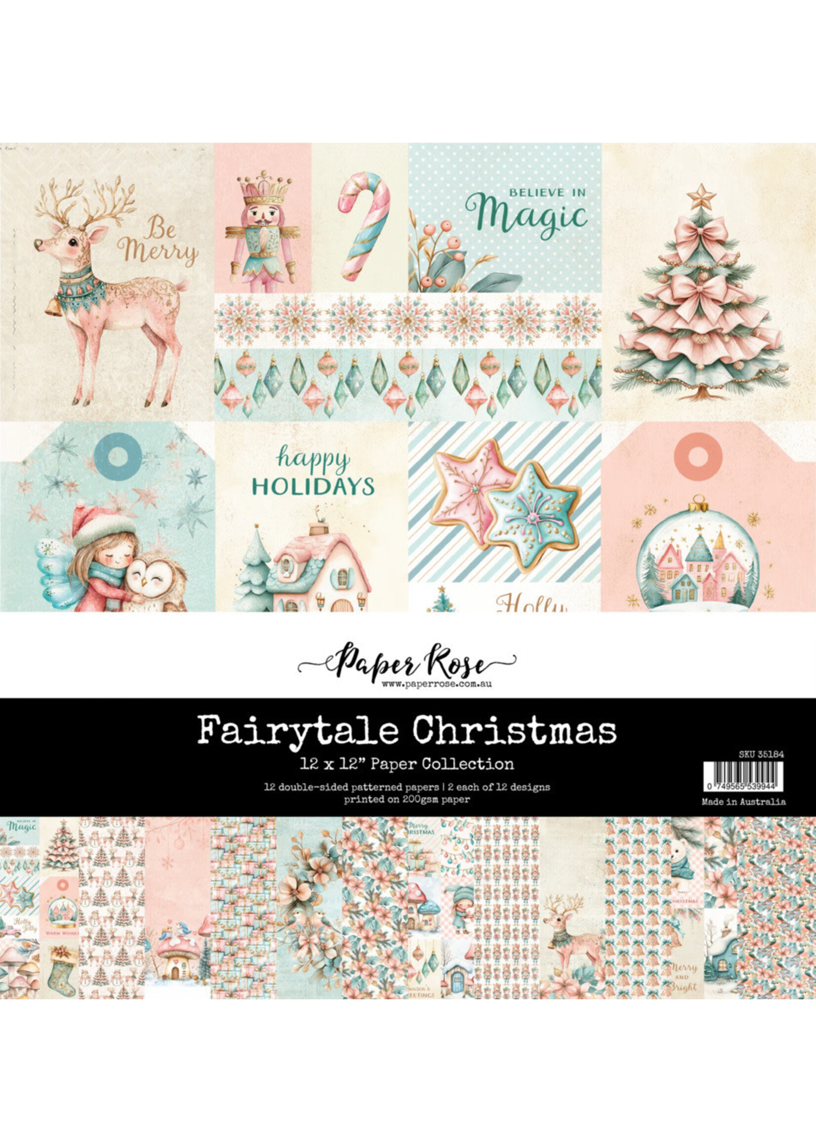 Paper Rose Paper Rose 12x12 Collection Pack, Fairytale Christmas