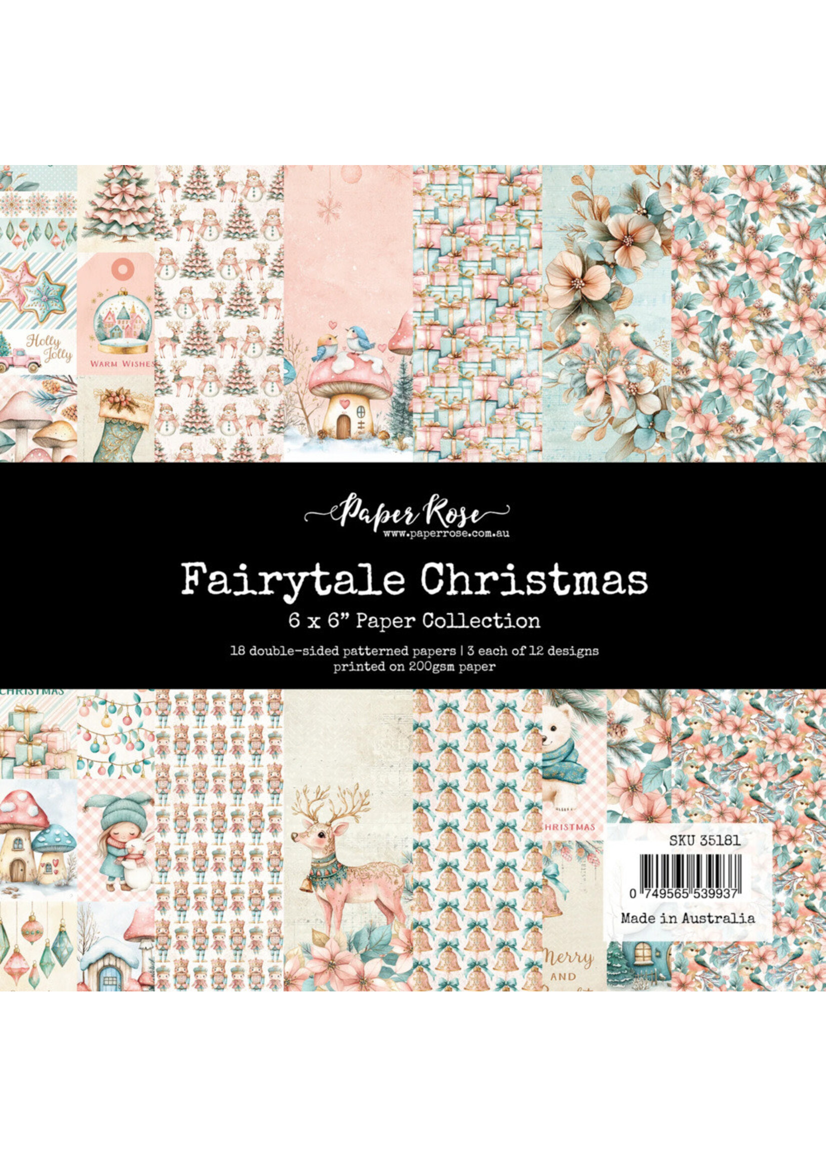 Paper Rose Paper Rose 6x6 Paper Collection, Fairytale Christmas