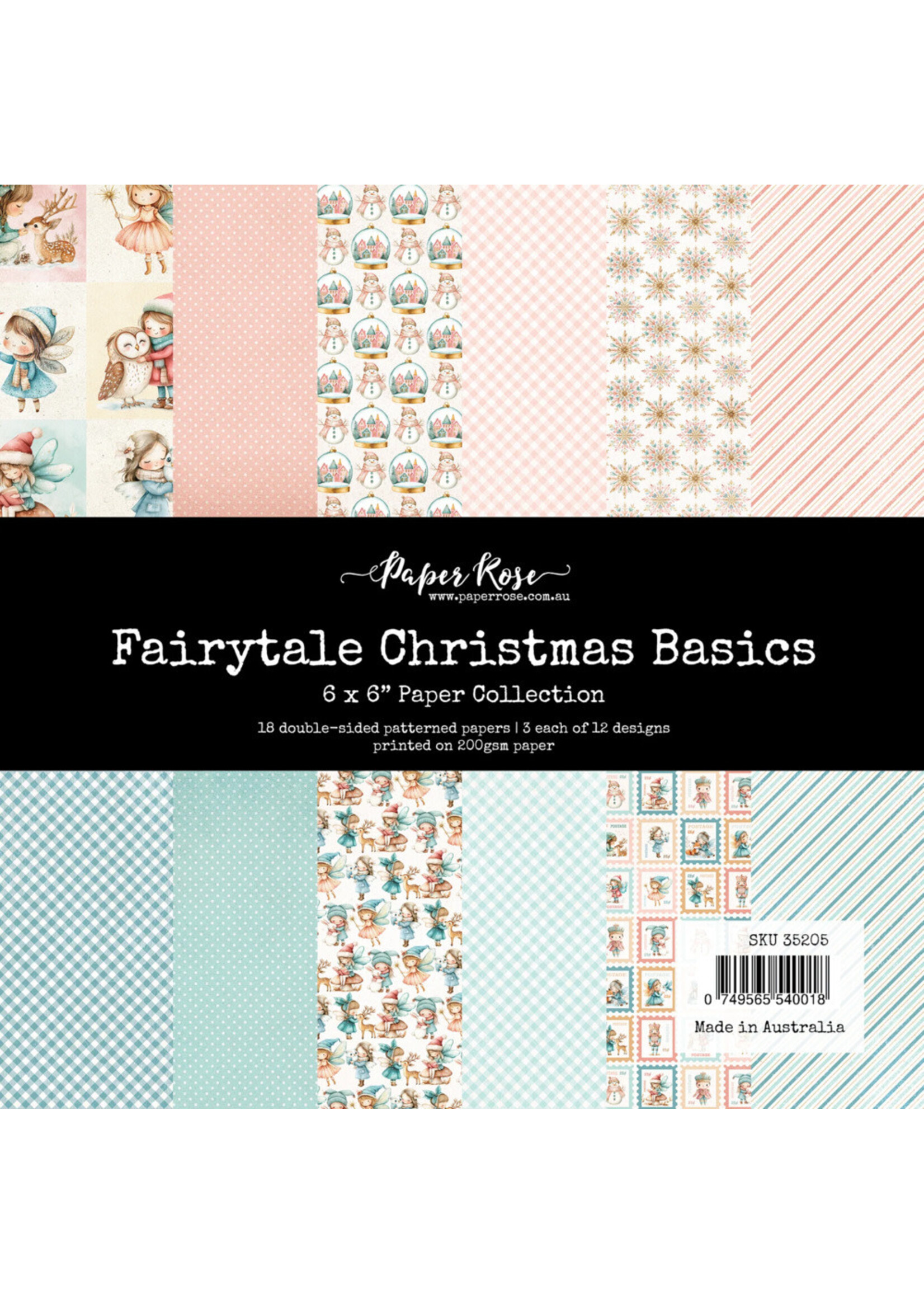 Paper Rose Paper Rose 6x6 Paper Collection, Fairytale Christmas Basics