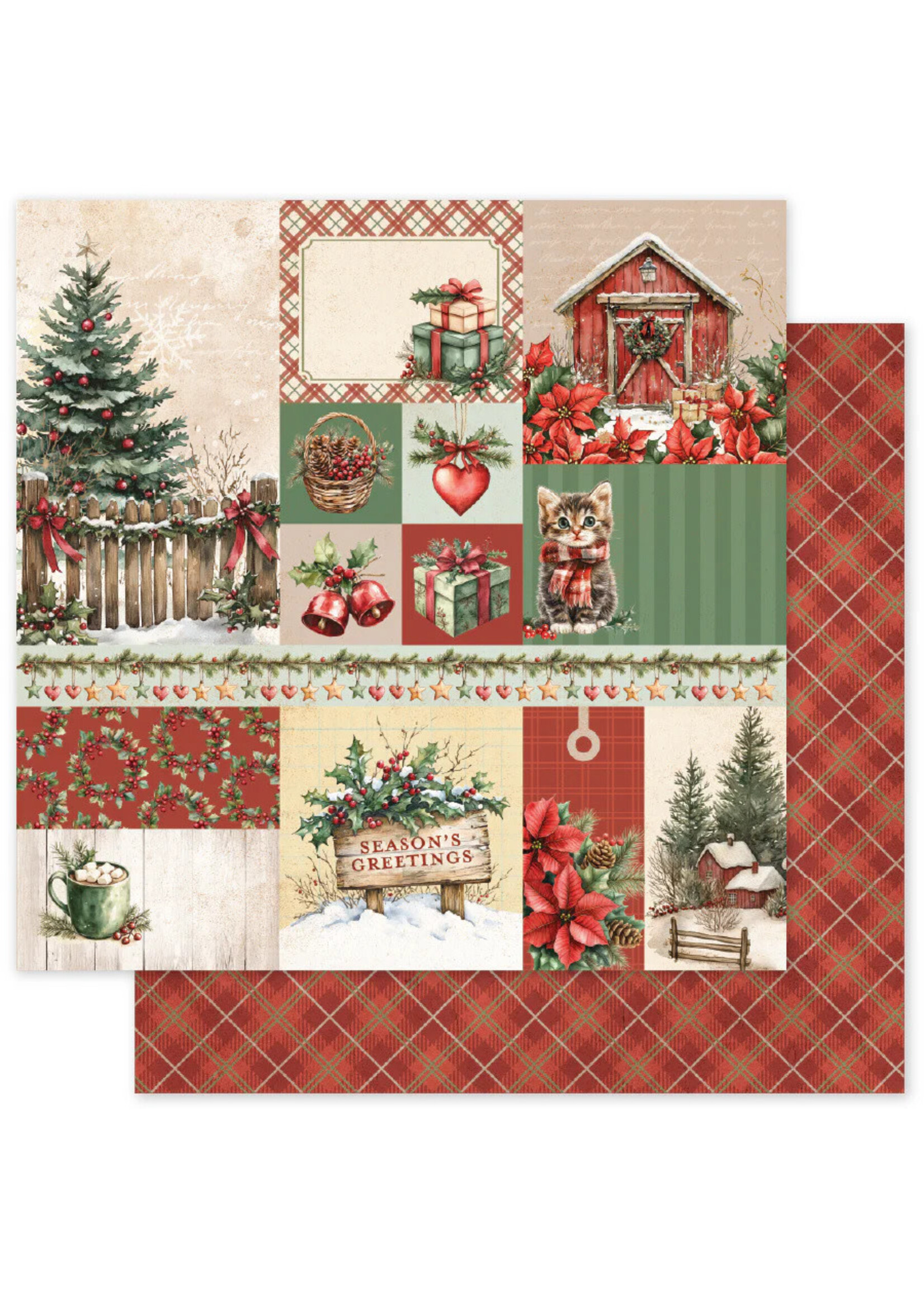 Paper Rose Paper Rose 12x12 Christmas Tree Farm, A