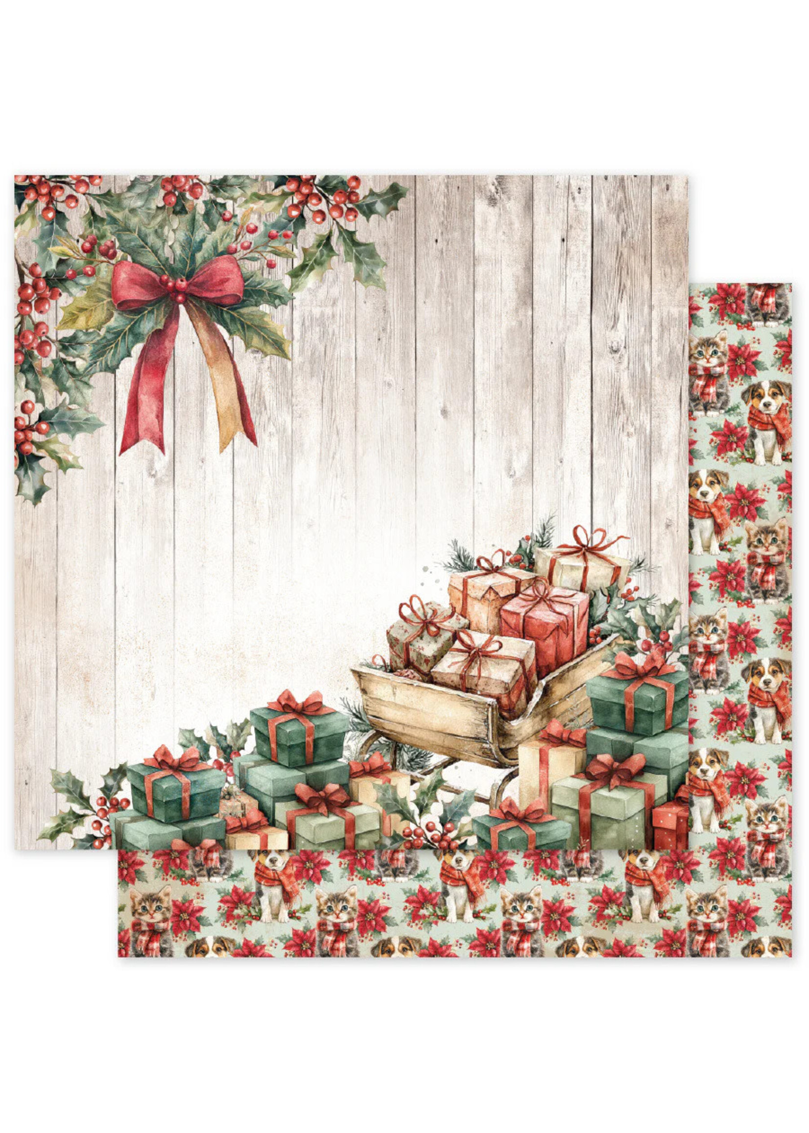Paper Rose Paper Rose 12x12 Christmas Tree Farm, C