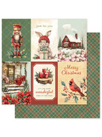 Paper Rose Paper Rose 12x12 Christmas Tree Farm, D