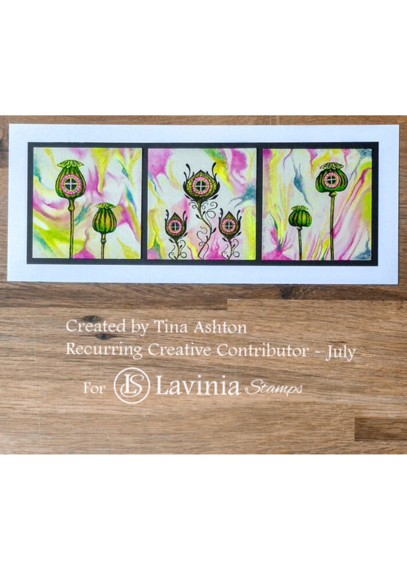 Lavinia Lavinia Stamp, LAV988 Poppy Dwellings