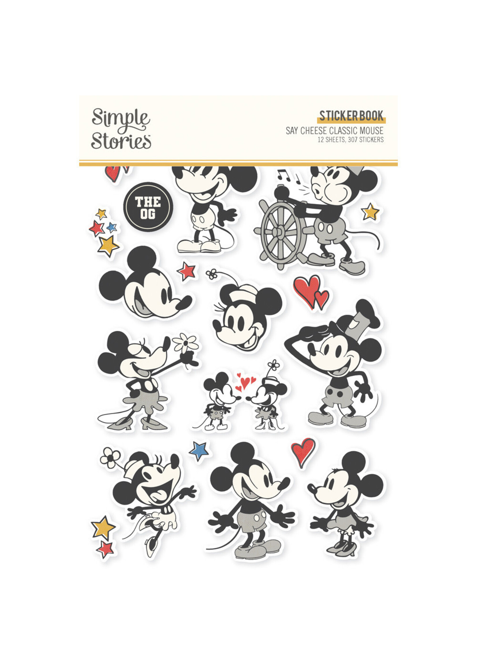 Simple Stories Sticker Book, Say Cheese Classic Mouse