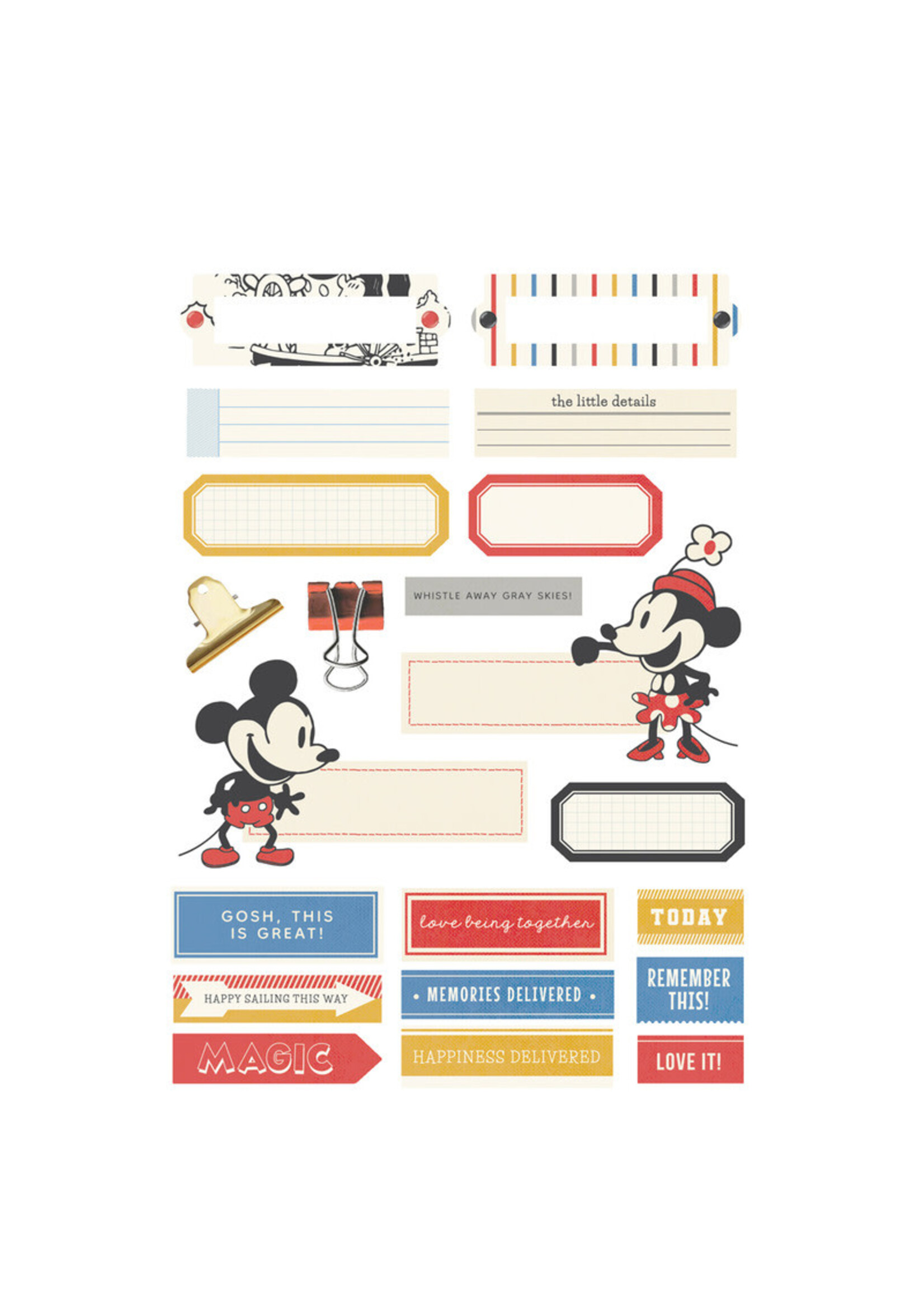 Simple Stories Sticker Book, Say Cheese Classic Mouse