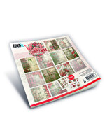 8x8 Paper Pack, Floral Christmas