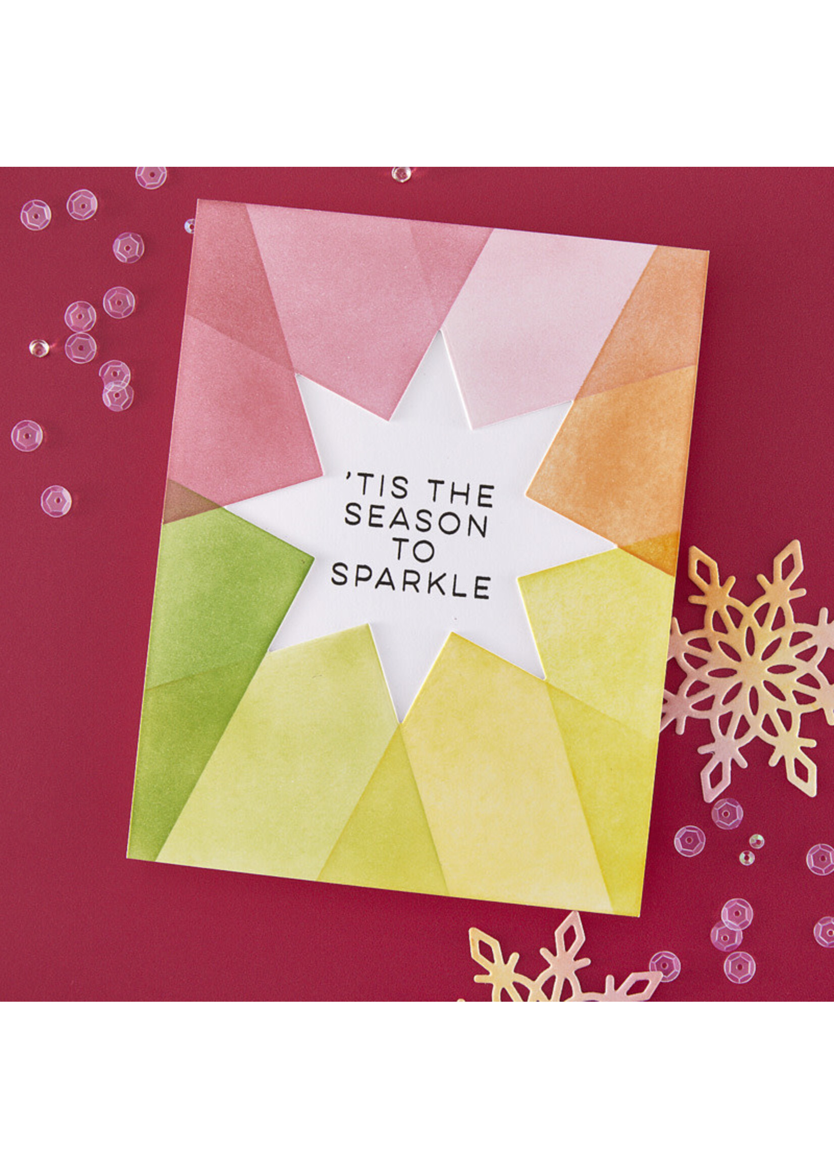 Spellbinders Hero Arts Die & Stencil Bundle, Very Merry Star