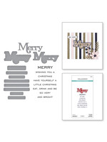 Spellbinders Spellbinders Stamp & Die Set, Merry Sentiments