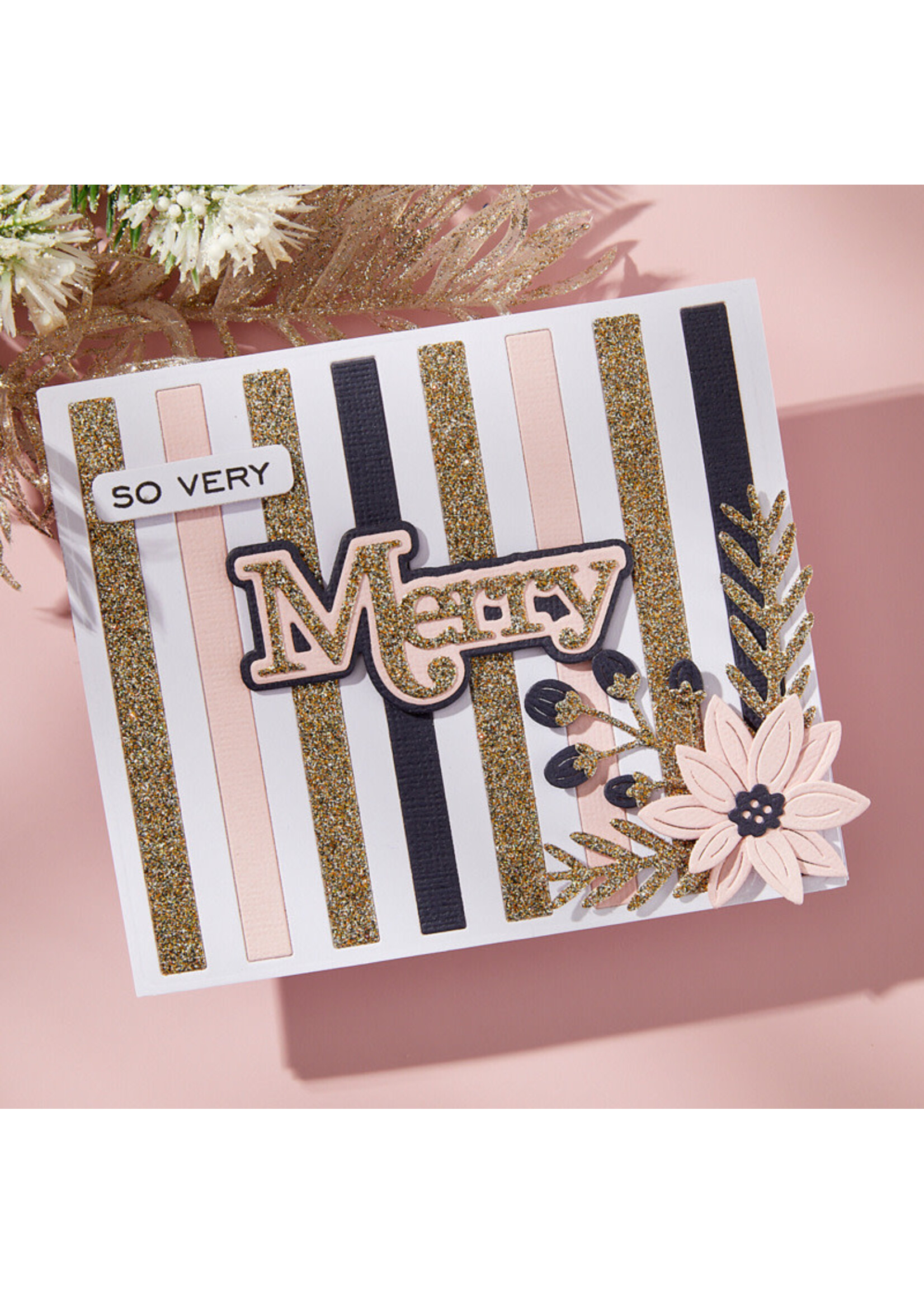 Spellbinders Spellbinders Stamp & Die Set, Merry Sentiments