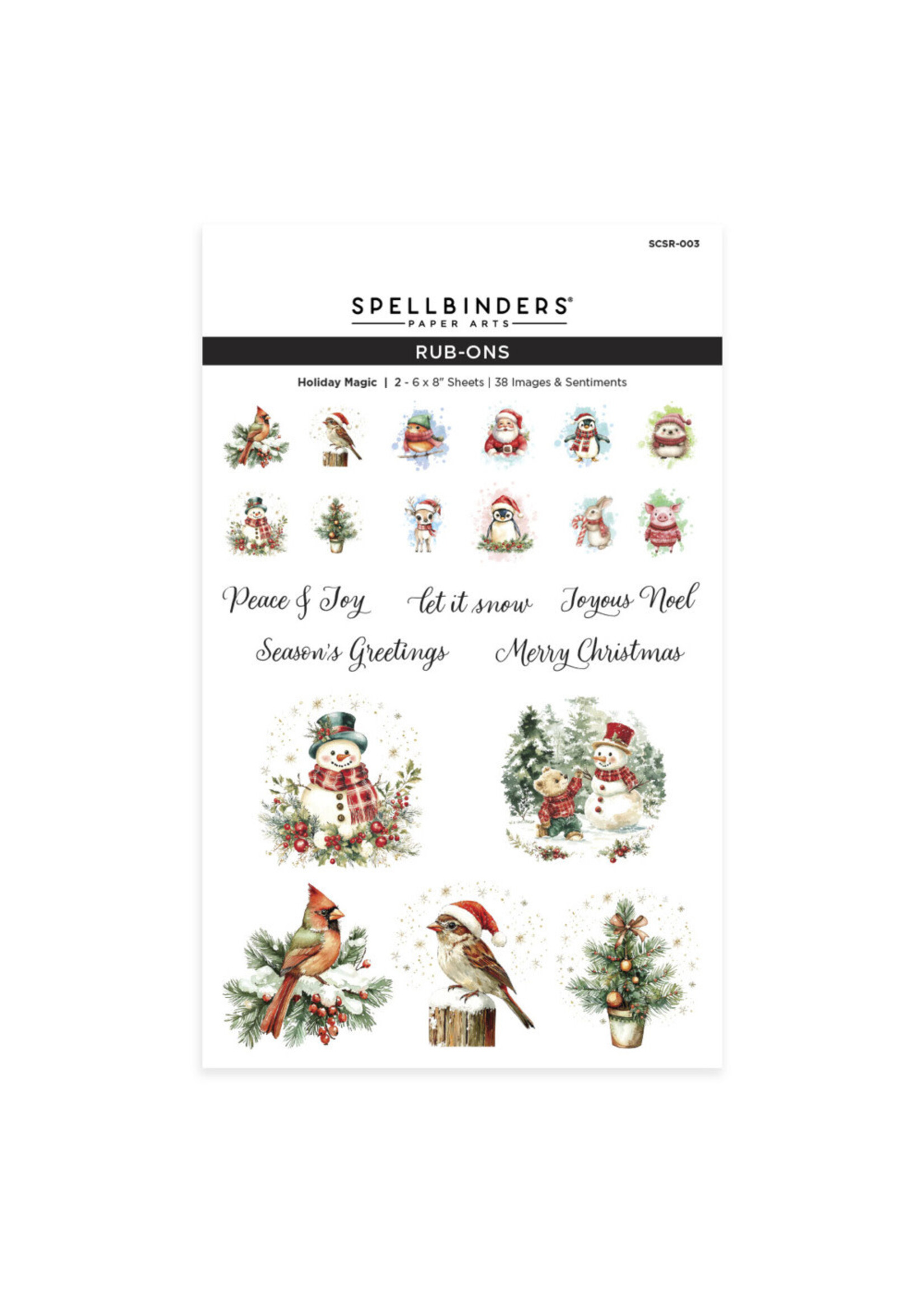 Spellbinders Spellbinders Rub-Ons, Holiday Magic