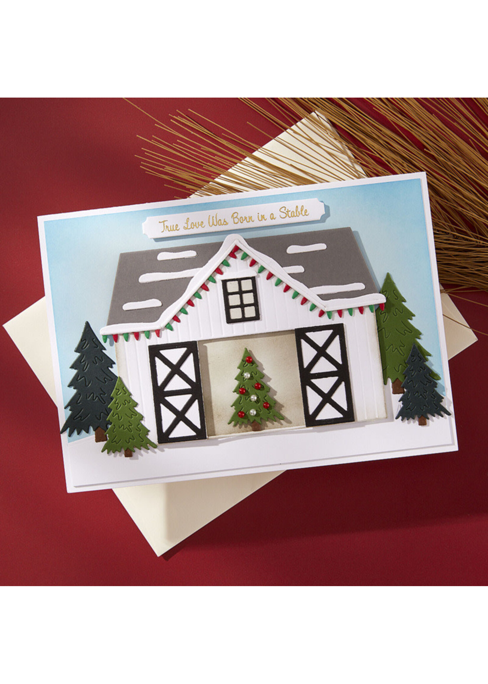Spellbinders Spellbinders Die, Country Christmas Barn
