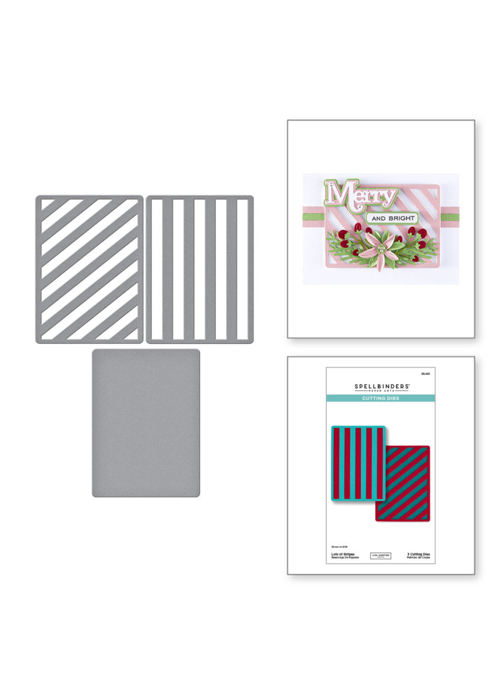 Spellbinders Spellbinders Lisa Horton Die, Lots of Stripes