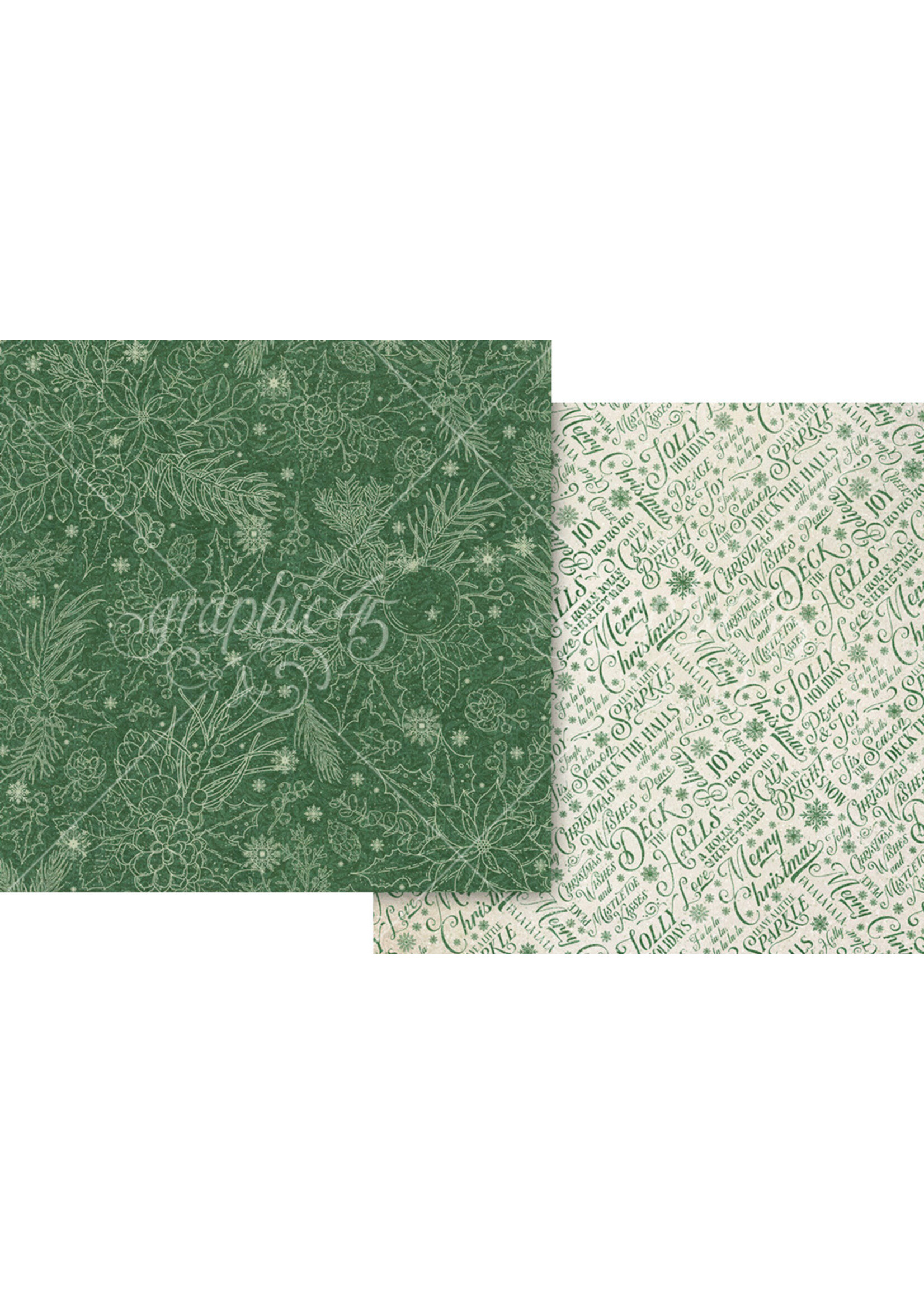 Graphic 45 Graphic 45 12x12  Deck the Halls, Boughs of Holly