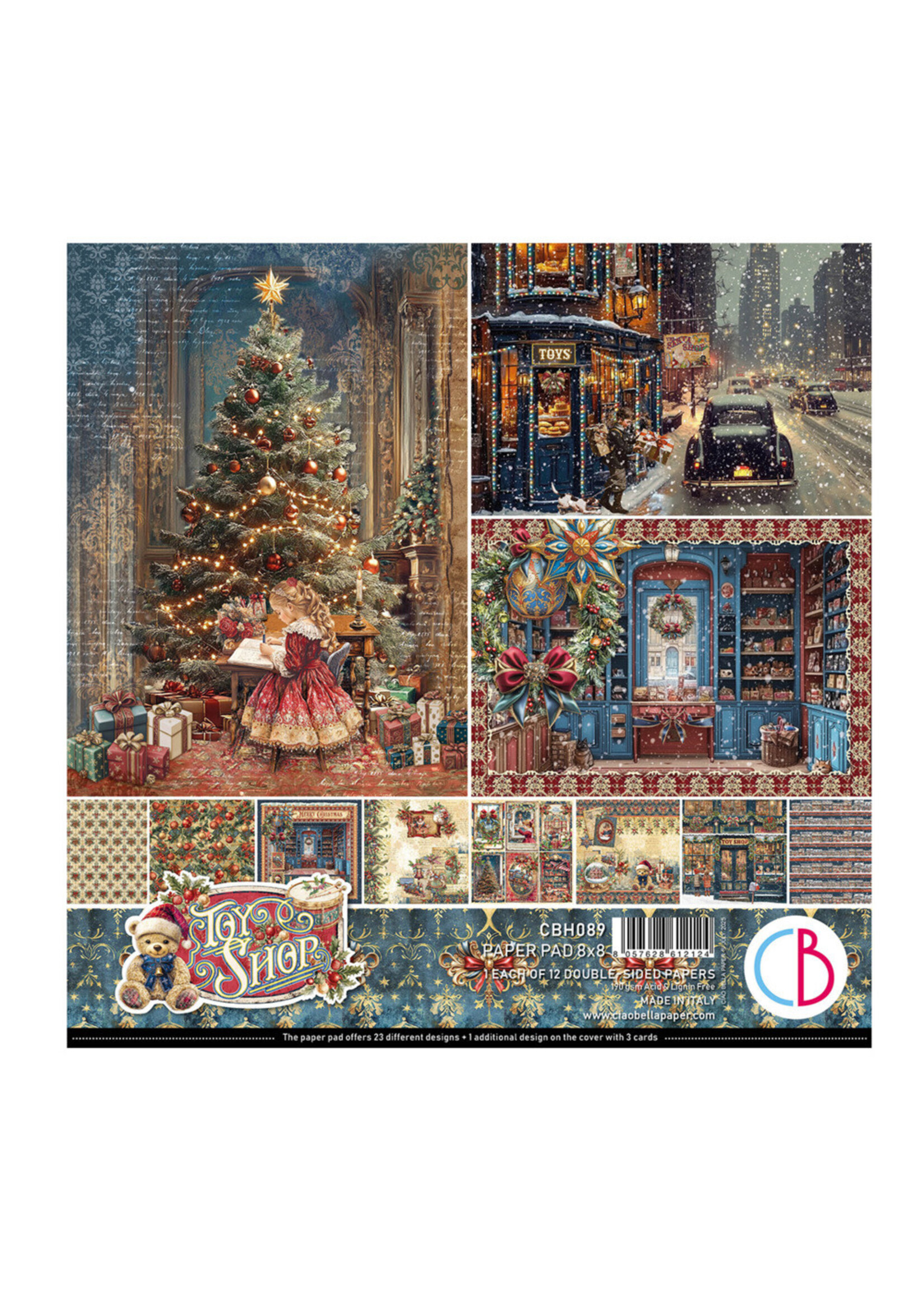 Ciao Bella Ciao Bella 8x8 Paper Pad, Toy Shop