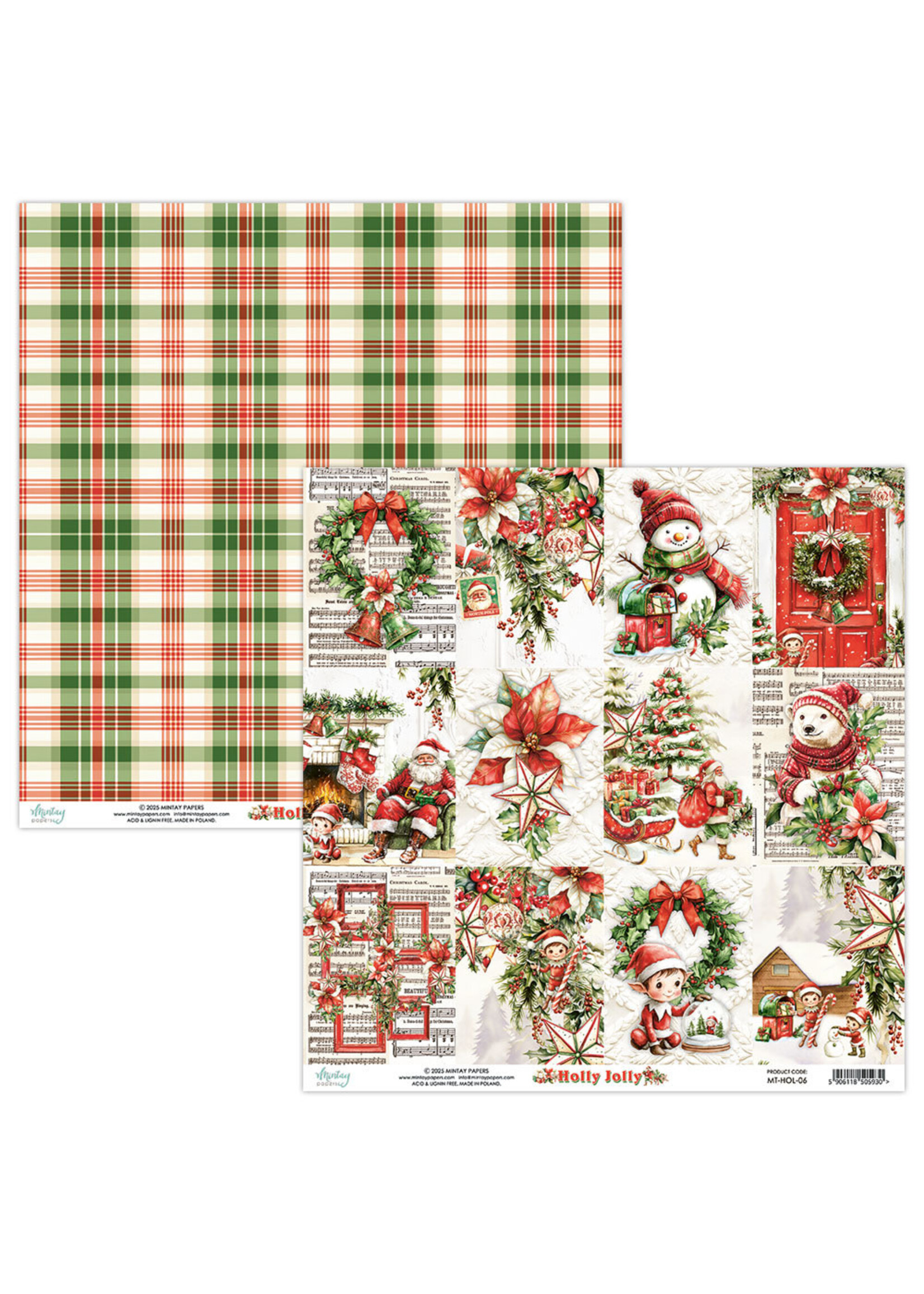 Mintay 12x12 Holly Jolly, 06