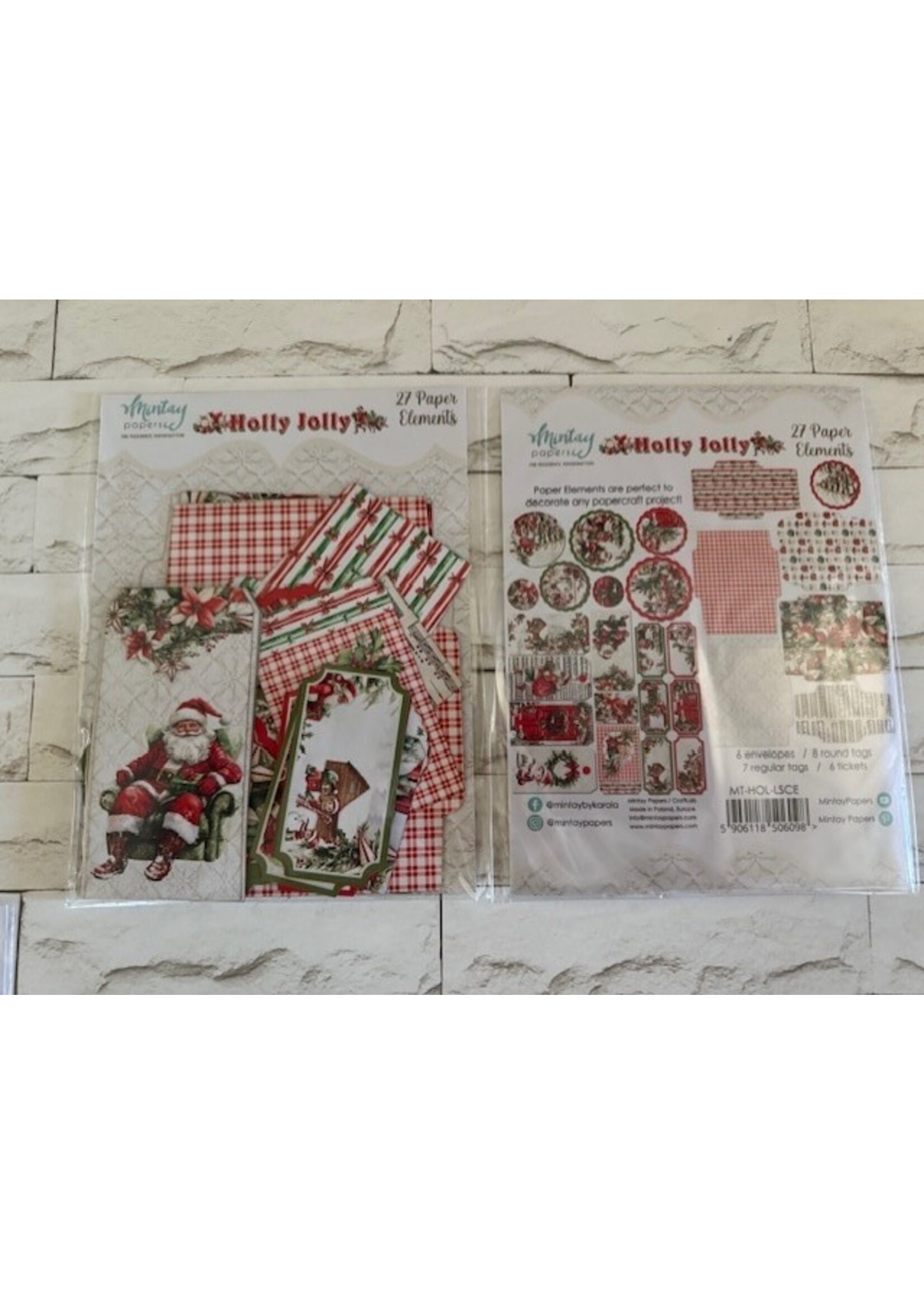 Mintay Paper Elements, Holly Jolly