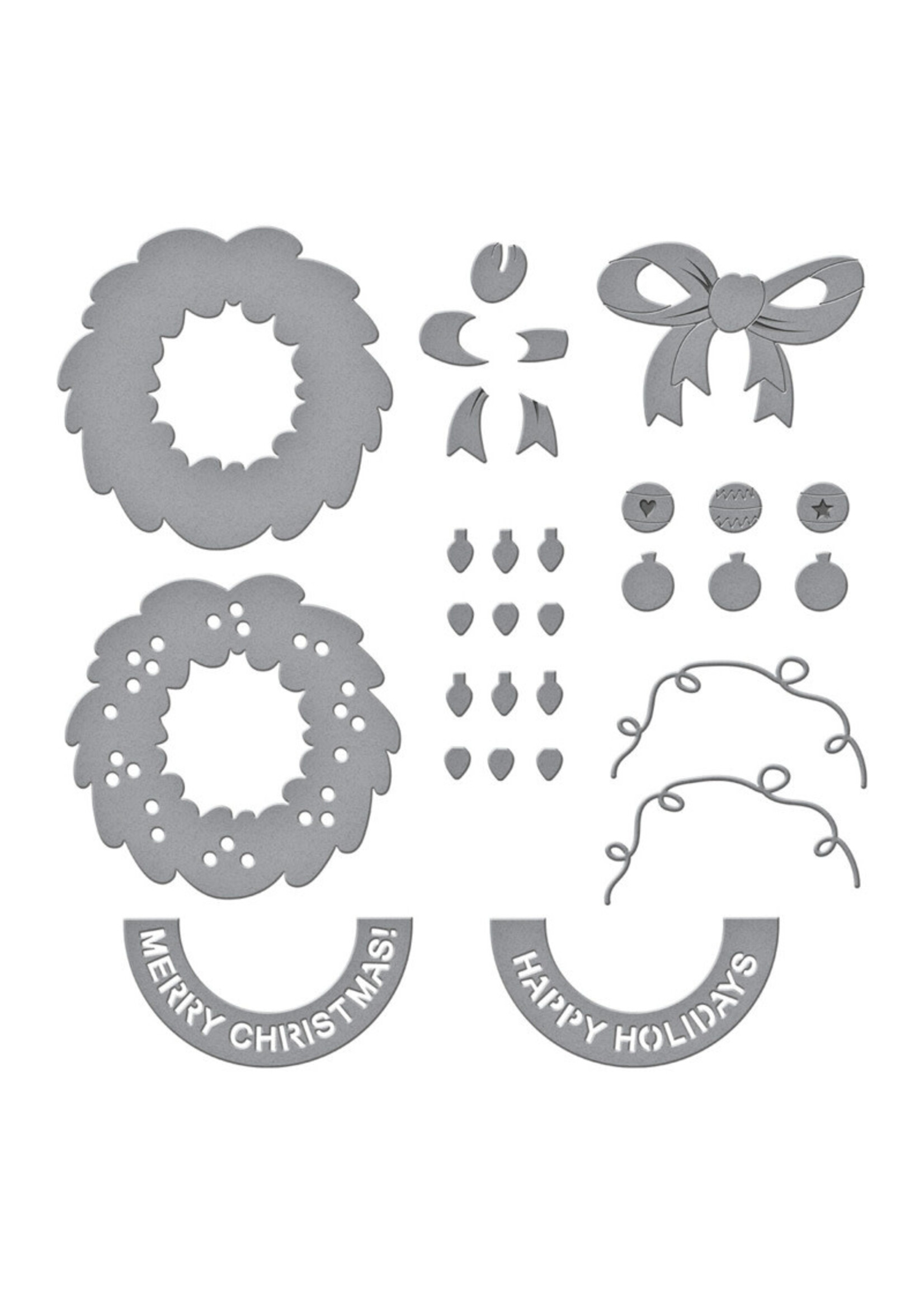 Spellbinders Spellbinders Die, S6-265 Classic Mouse Holiday Wreath