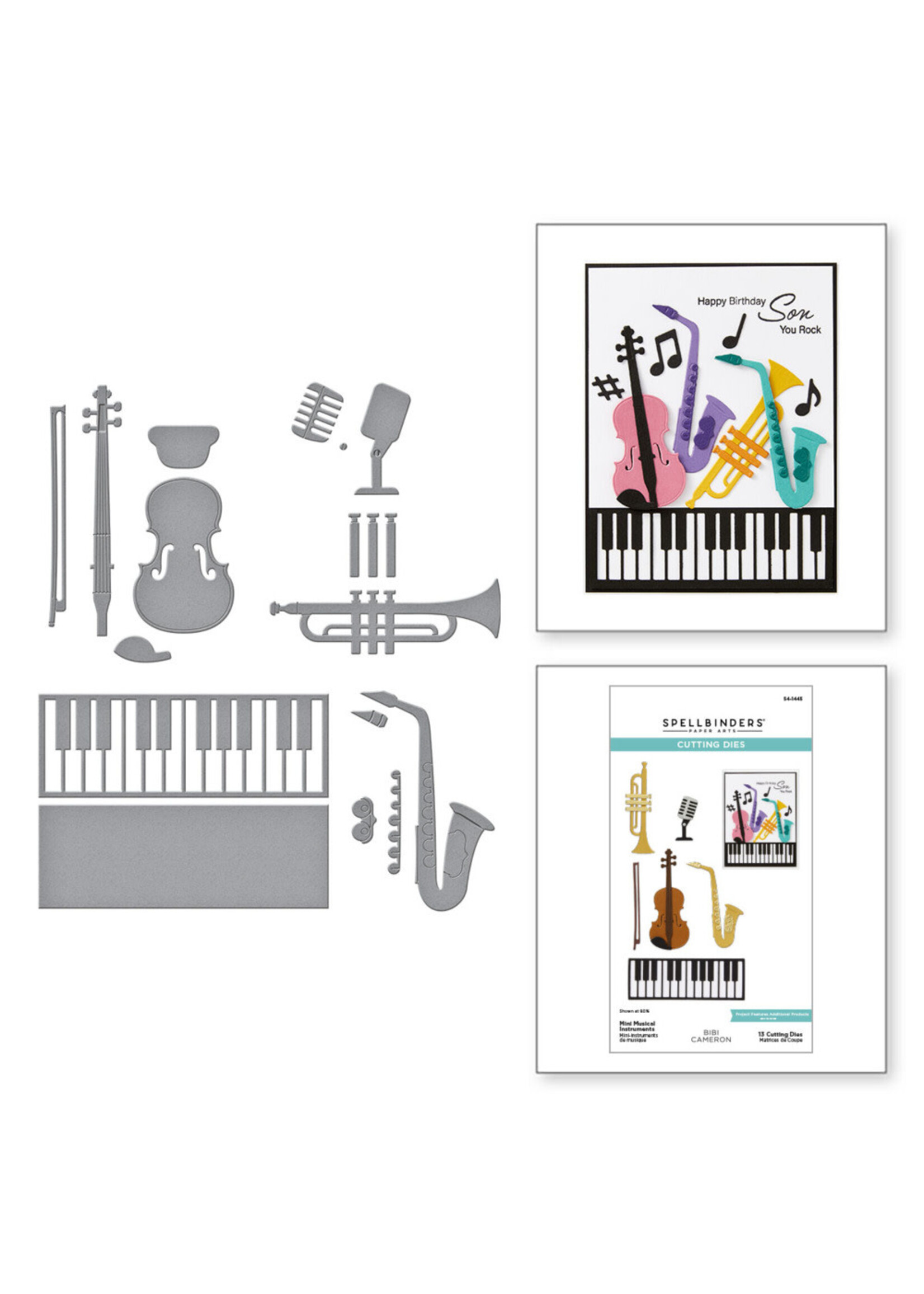 Spellbinders Spellbinders Die, S4-1445 Mini Musical Instruments